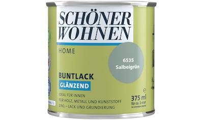 SCHÖNER WOHNEN-Kollektion Lack »Home«, (1), 375 ml, salbeigrün, glänzend, ideal für... kaufen