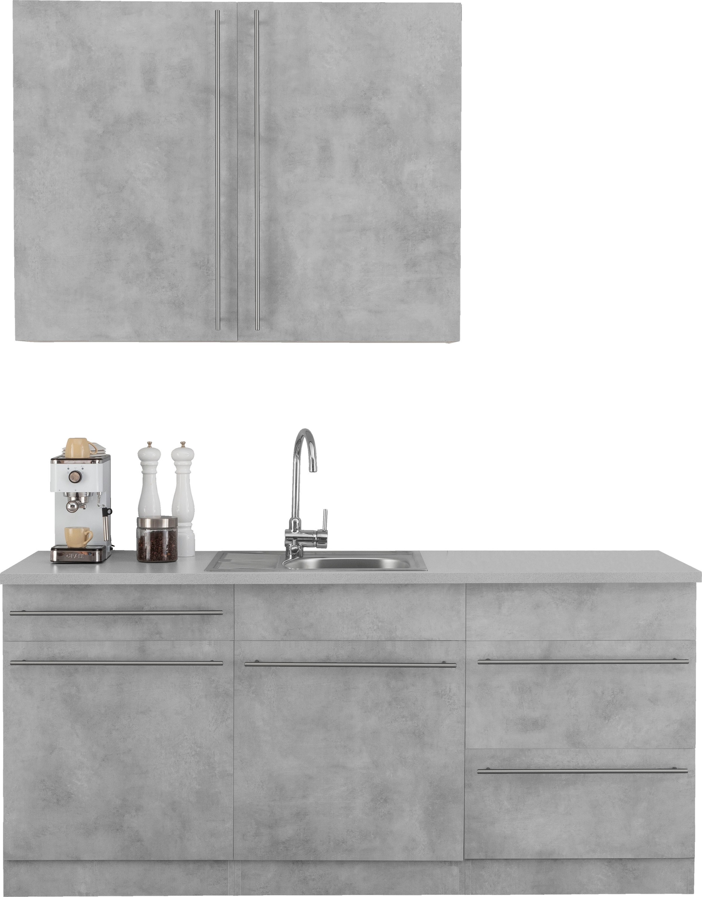 wiho Küchen Küche "Chicago" wahlweise mit E-Geräten, Breite 180 cm