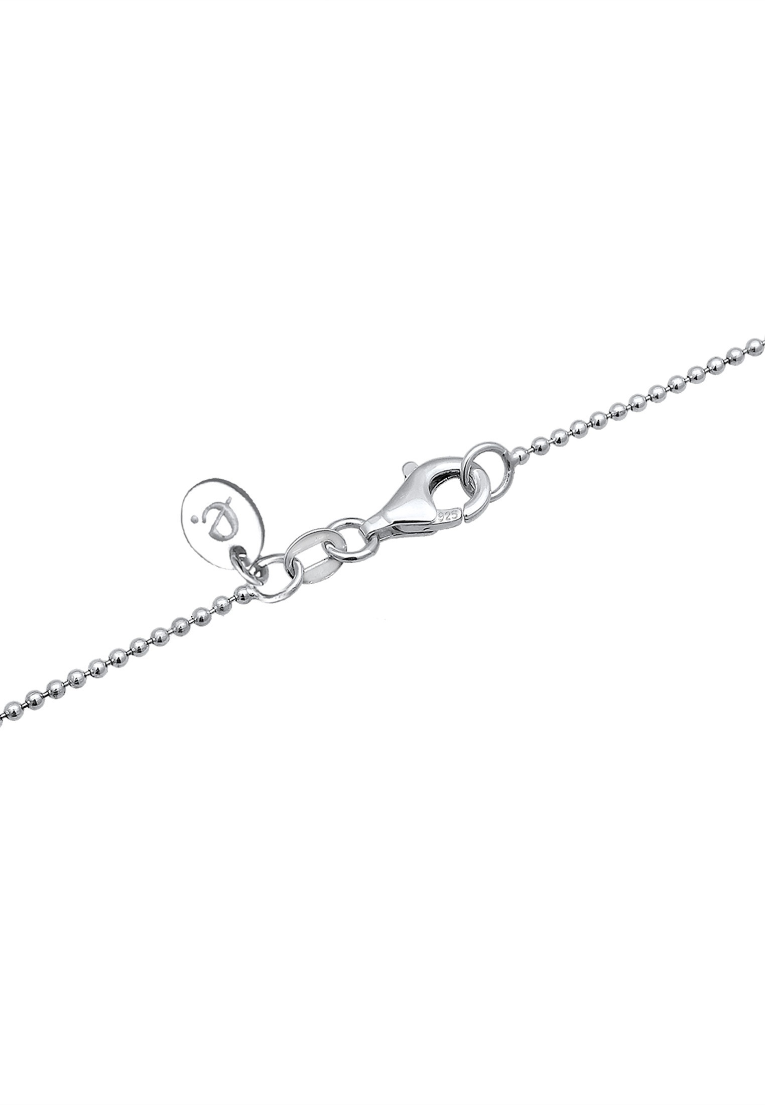 Elli Premium Kette mit Anhänger »Halskette Rosenkranz Kette Kreuz Taufe Religion 925 Sterling Silber«