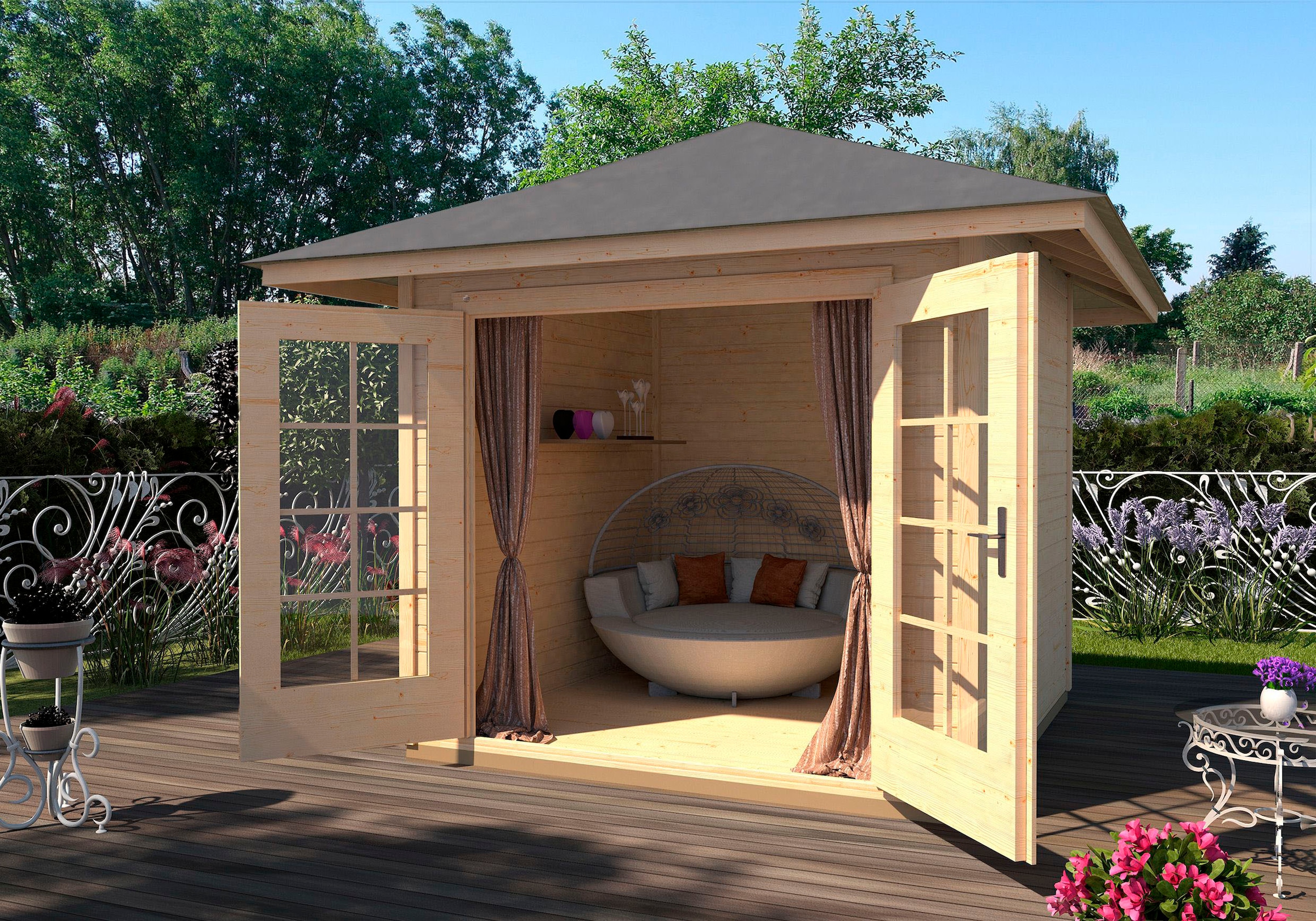 weka Gartenhaus »177 4-Eck Gr.1, 28 mm«