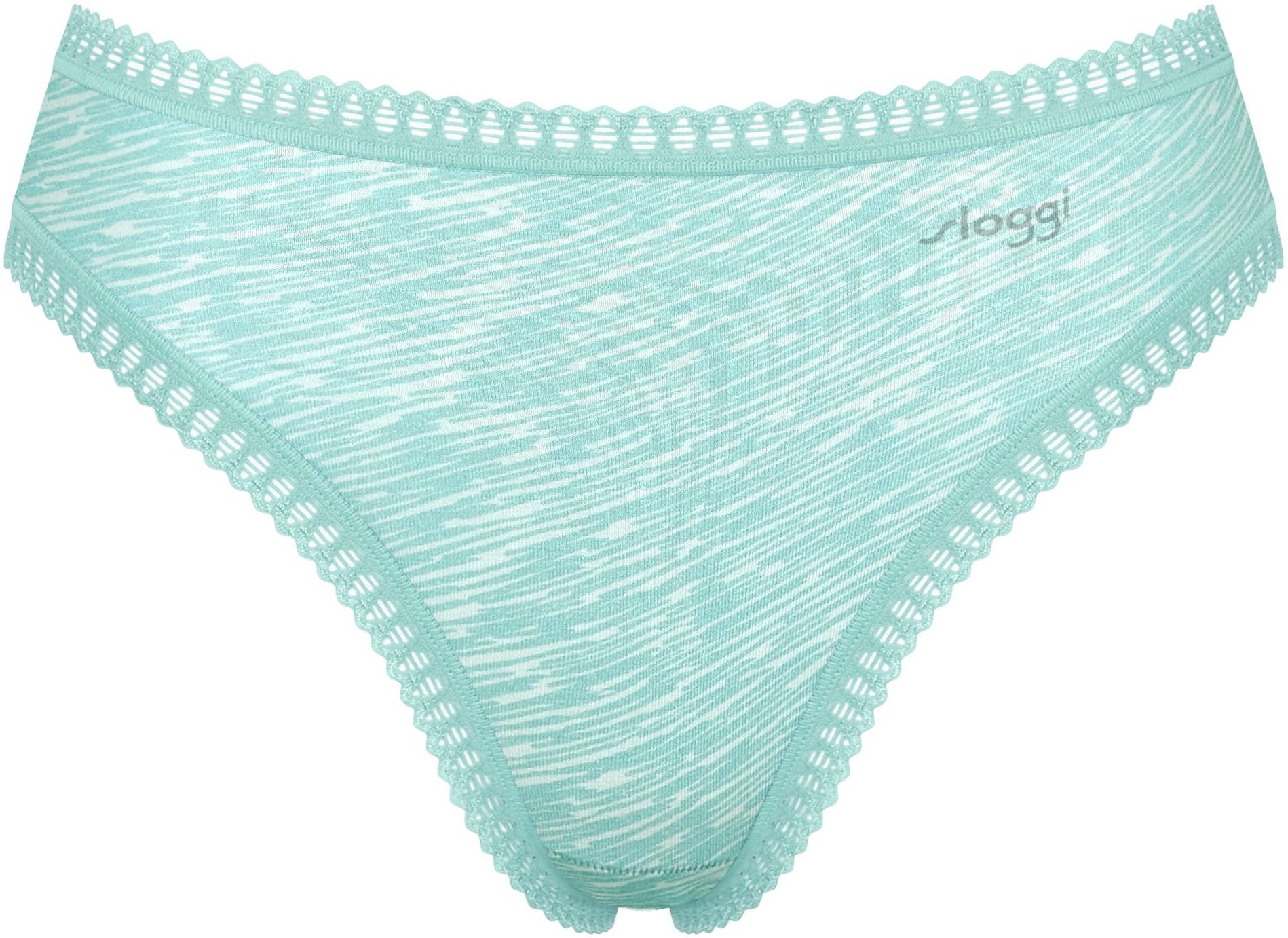 sloggi Slip »GO Crush«, (3er Pack), hoher Beinausschnitt, Spitze, feminin, weich, elastisch, Baumwollmix