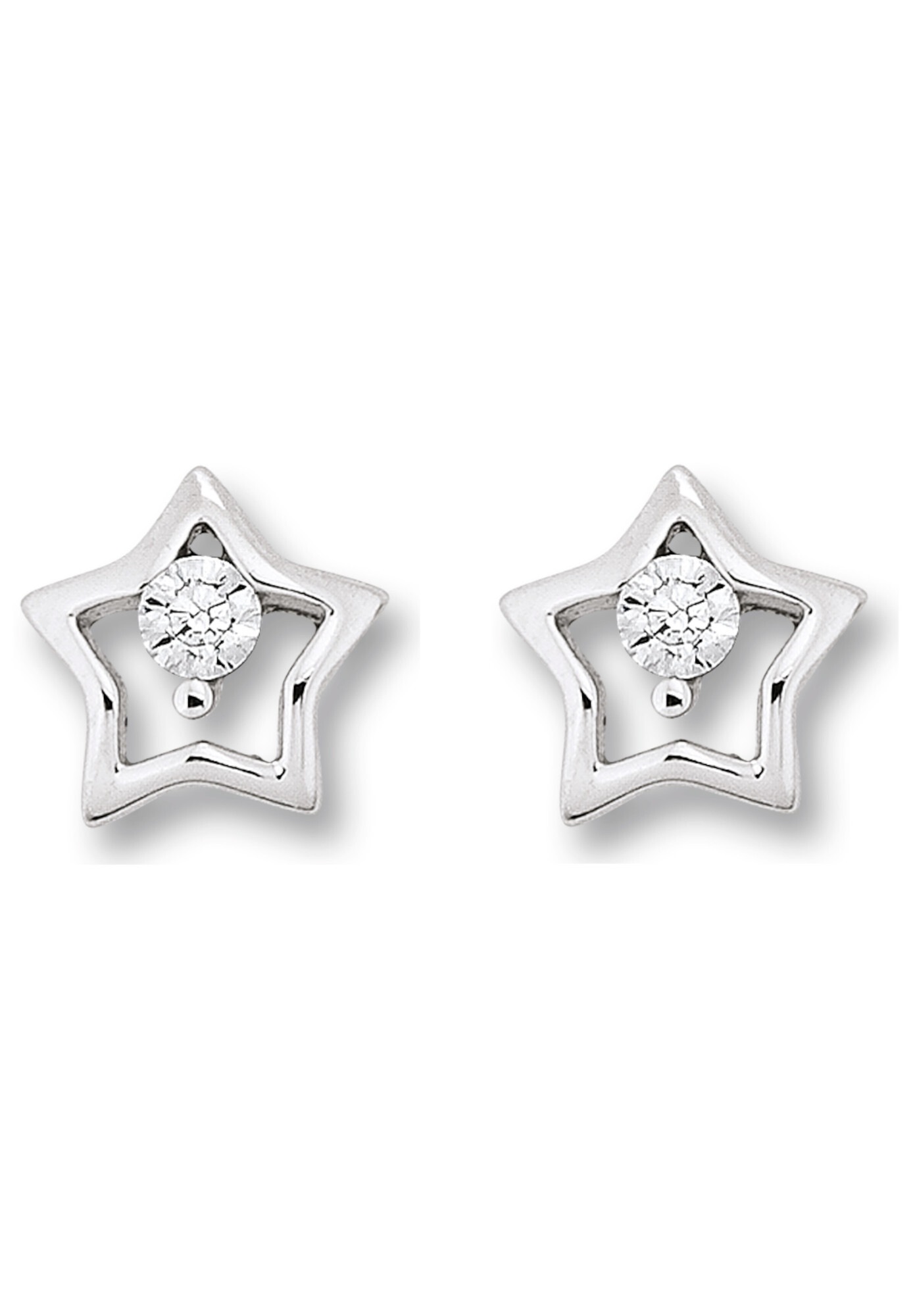 ONE ELEMENT Paar Ohrstecker »Zirkonia Stern Ohrringe  Ohrstecker aus 925 Silber«