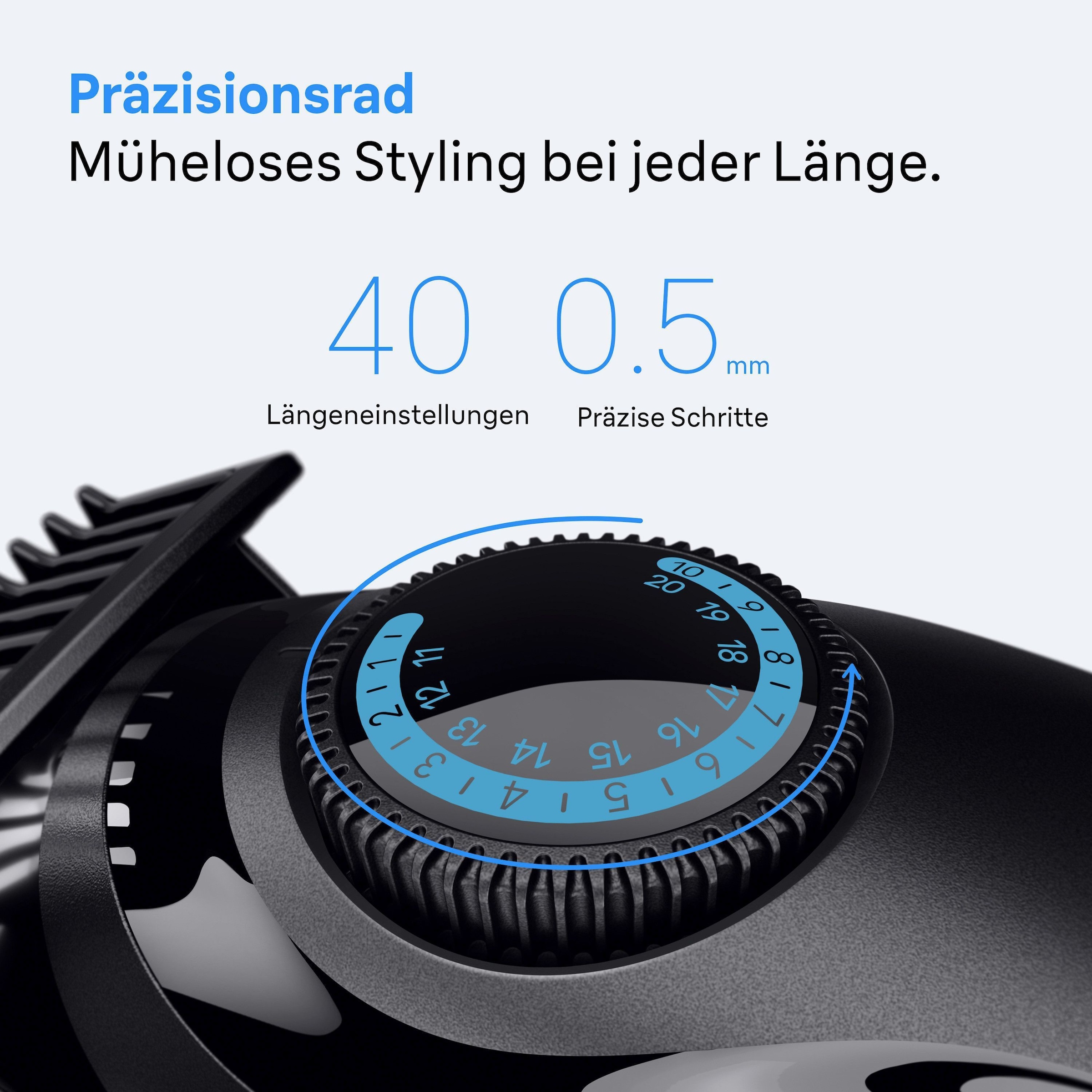Braun Haarschneider »Barttrimmer Series 3 BT3520« ultrascharfe Klinge, 50 Min Akkulaufzeit, 40 Längeneinstellungen