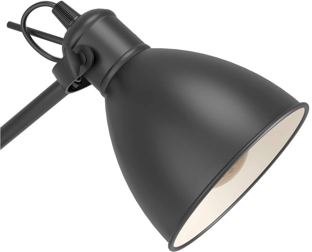 EGLO Stehlampe »PRIDDY Stehleuchte, Standleuchte, Stahl, schwarz, E27, Industrial« E27 Wohnzimmerlampe, Esszimmer, 1 flammig, Retro, Vintage, 137x23cm