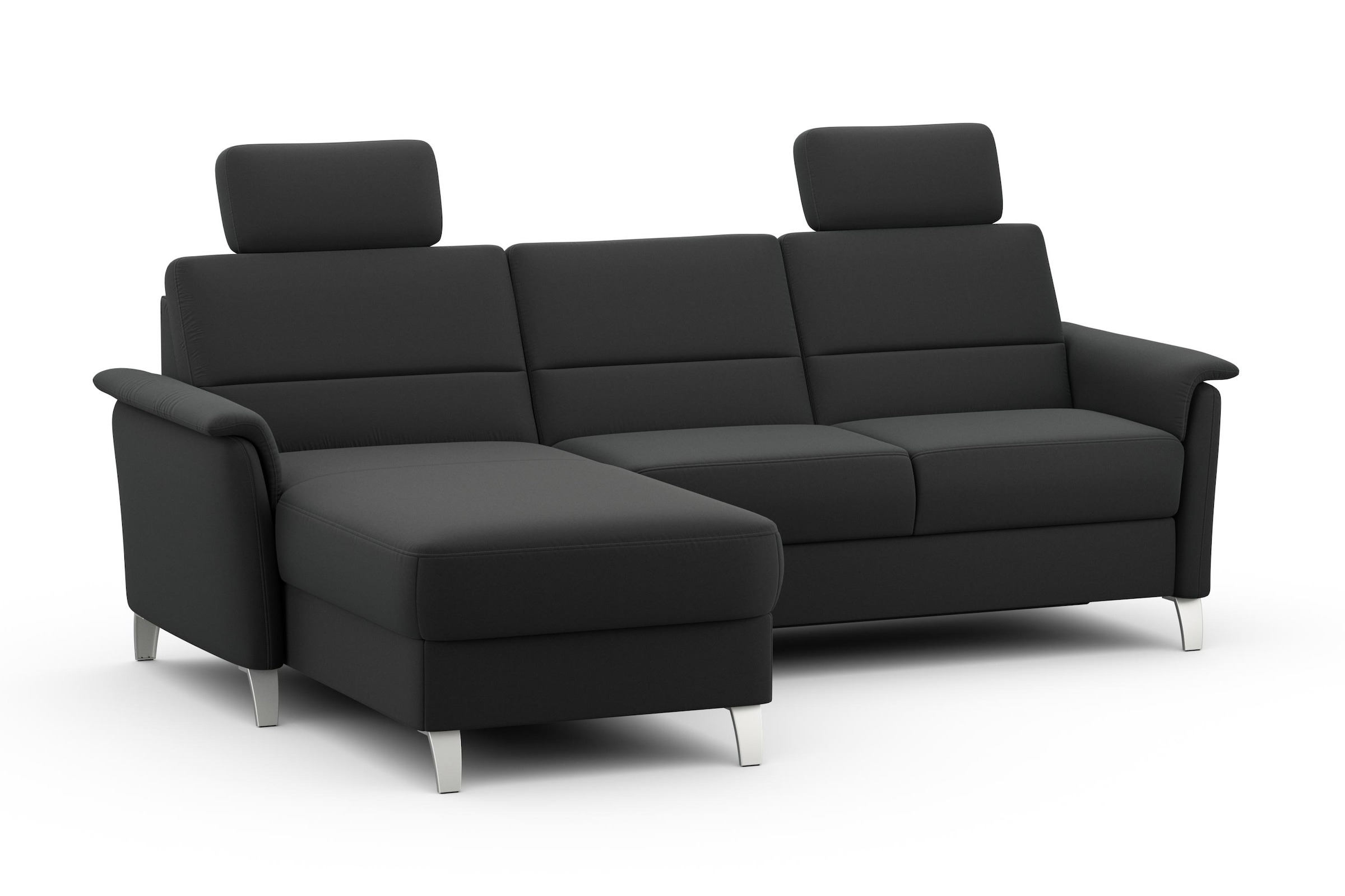 sit&more Ecksofa »Palmera L-Form«, Federkern, wahlweise mit Bettfunktion und mit/ohne Stauraum