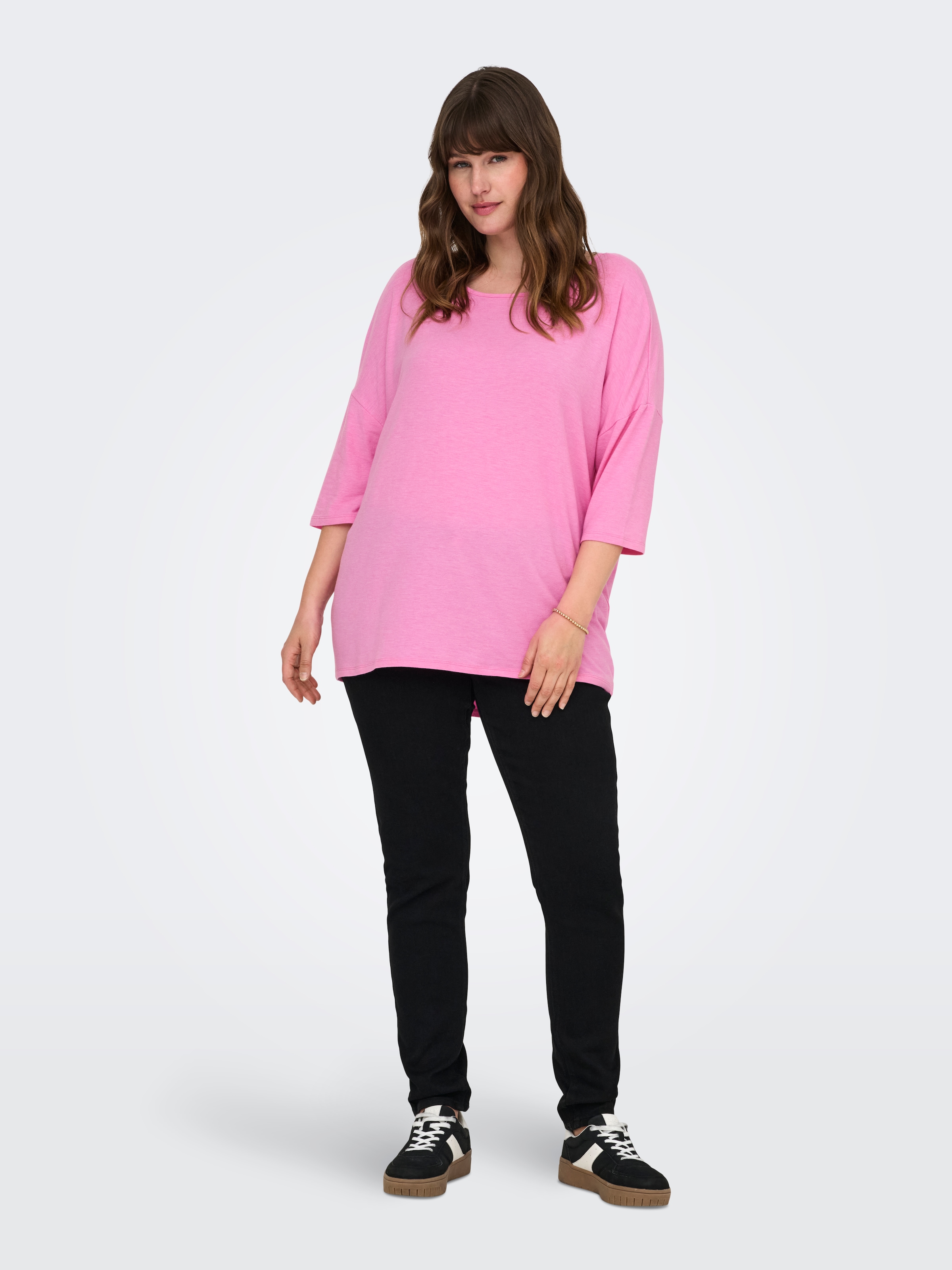 ONLY CARMAKOMA 3/4-Arm-Shirt »CARLAMOUR 3/4 TOP JRS NOOS«