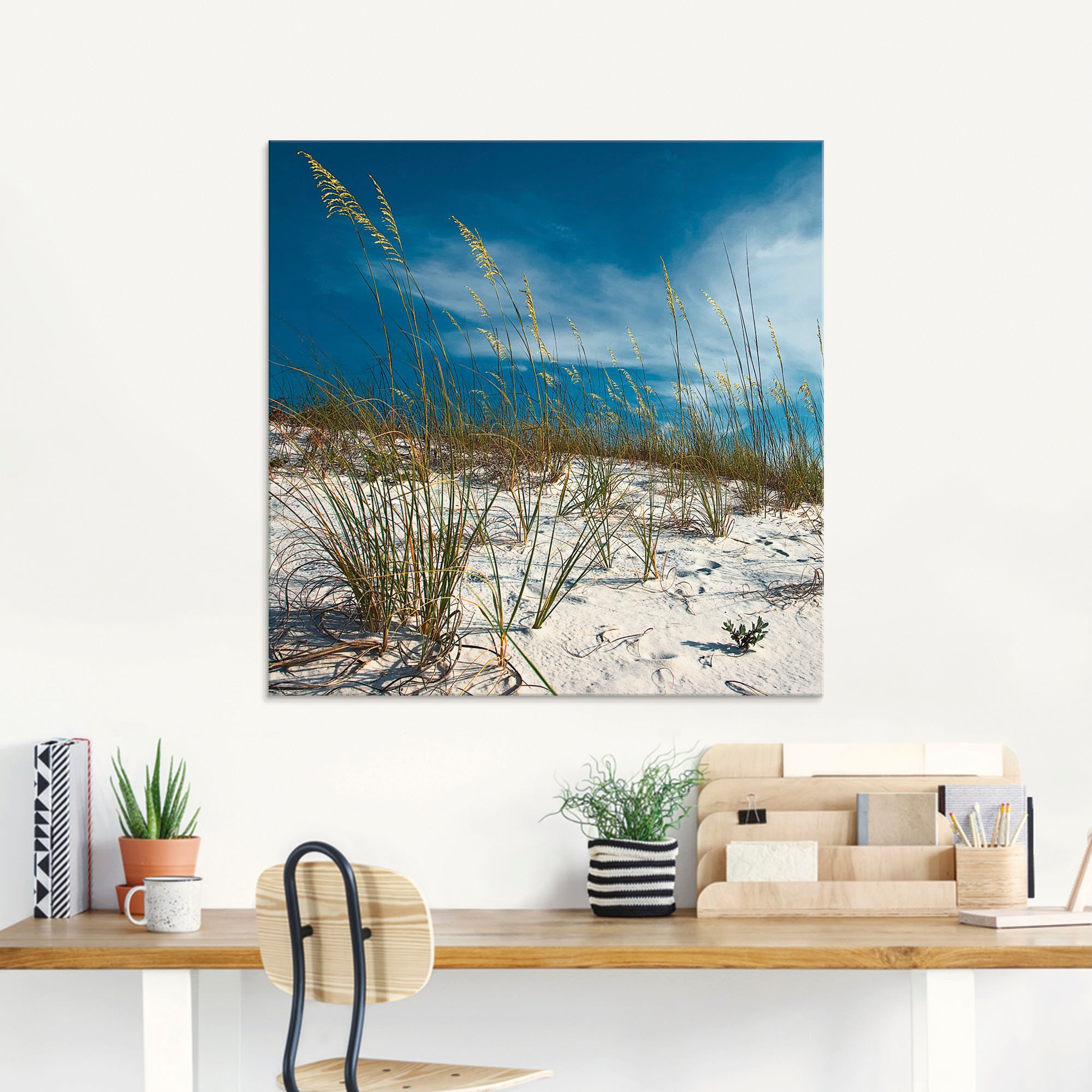 Artland Glasbild »Sanddüne und Gräser« Strand 1 Stk. tlg. in verschiedenen Größen