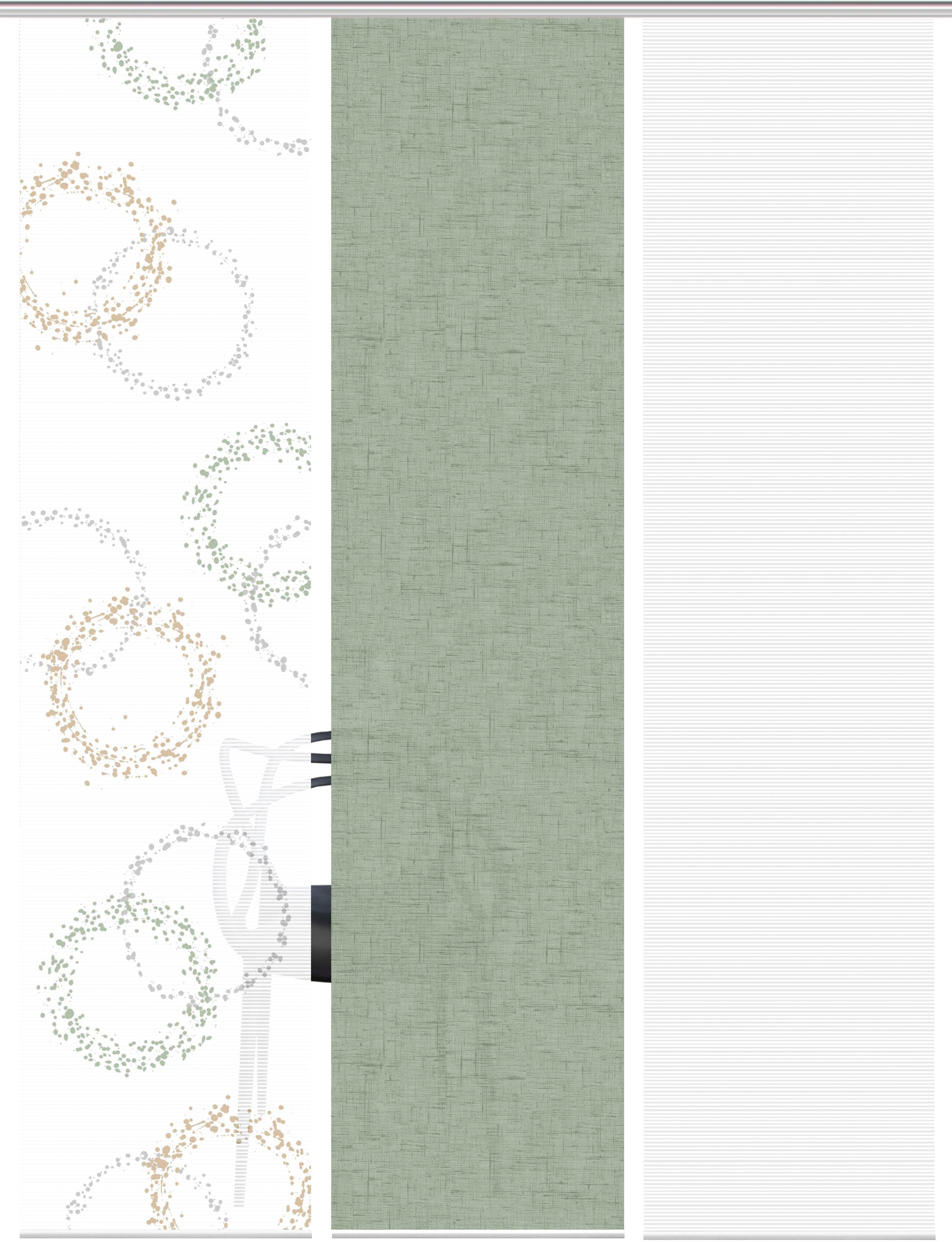 Vision S Schiebegardine »AINUR 3er SET« Paneelwagen 3 Stk. tlg. Schiebevorhang Digidruck 3er Set AINUR