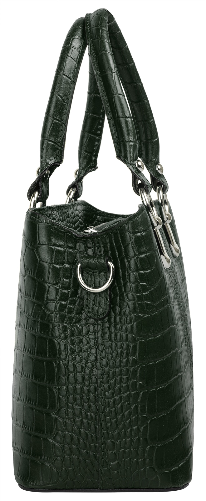 Cluty Umhängetasche, echt Leder, Made in Italy