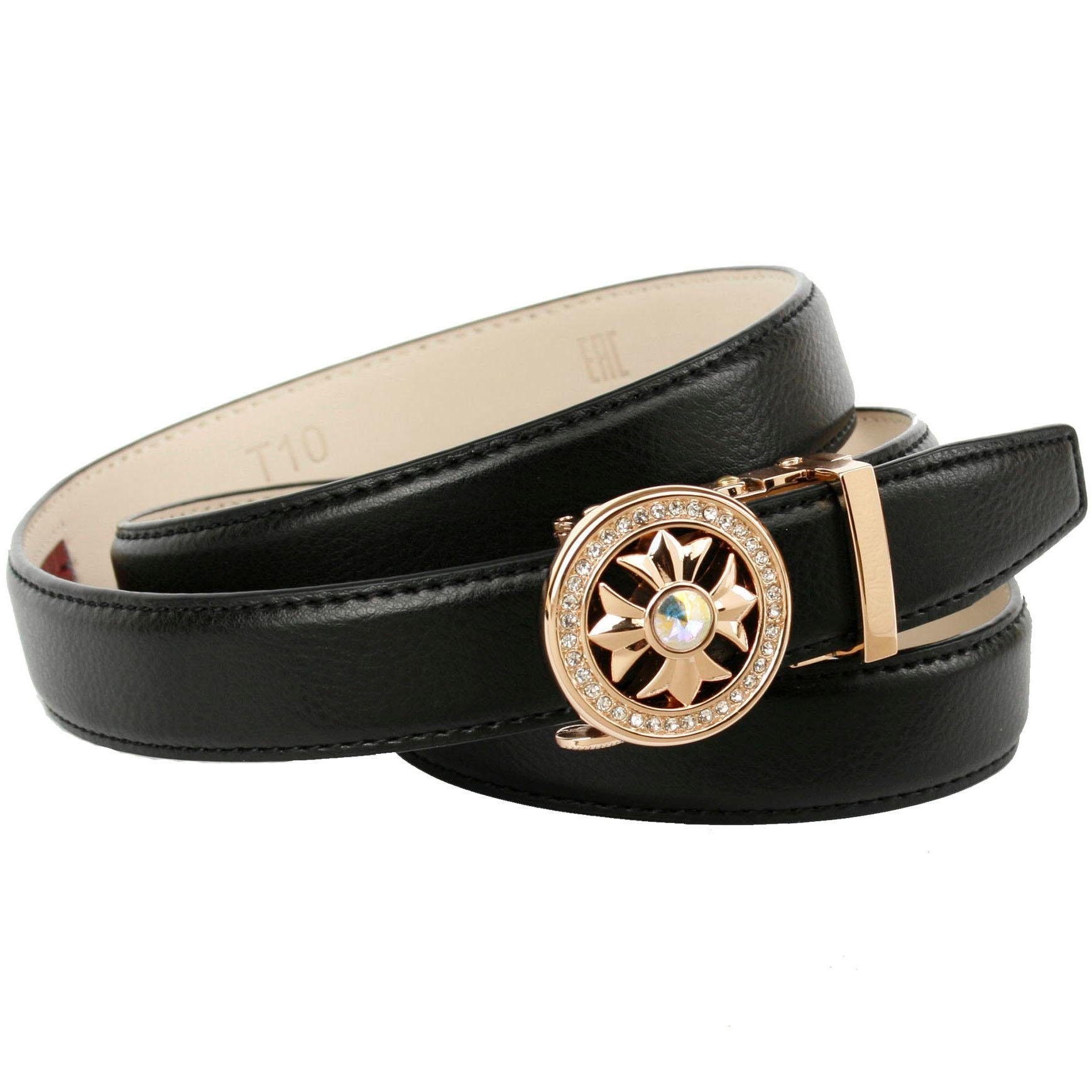 Anthoni Crown Ledergürtel, in schmaler Form, Schließe bequem bestellen runde