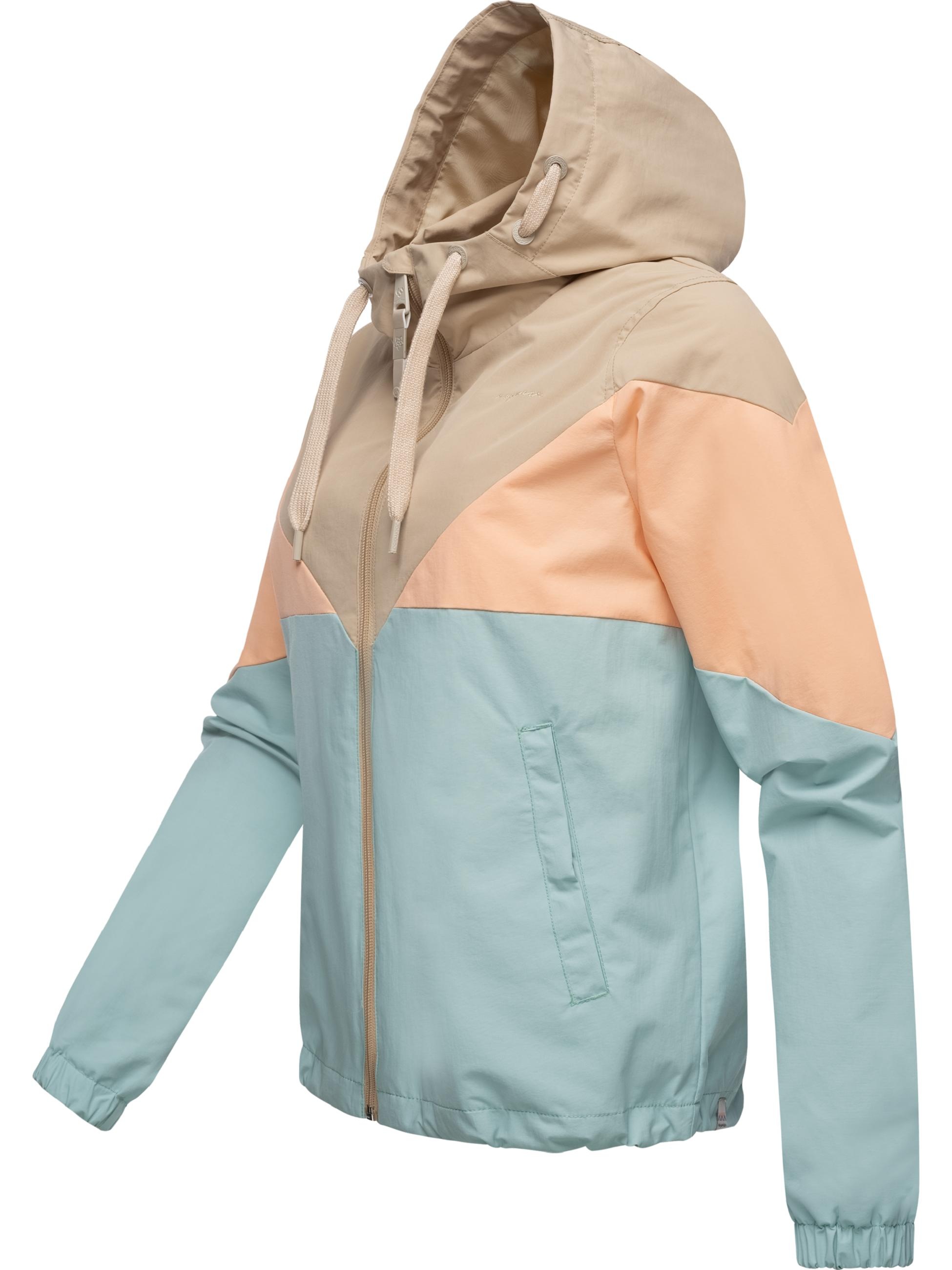 Ragwear Funktionsjacke »Übergangsjacke Rochele«, mit Kapuze, wasserdichte Damen Übergangsjacke mit großer Kapuze