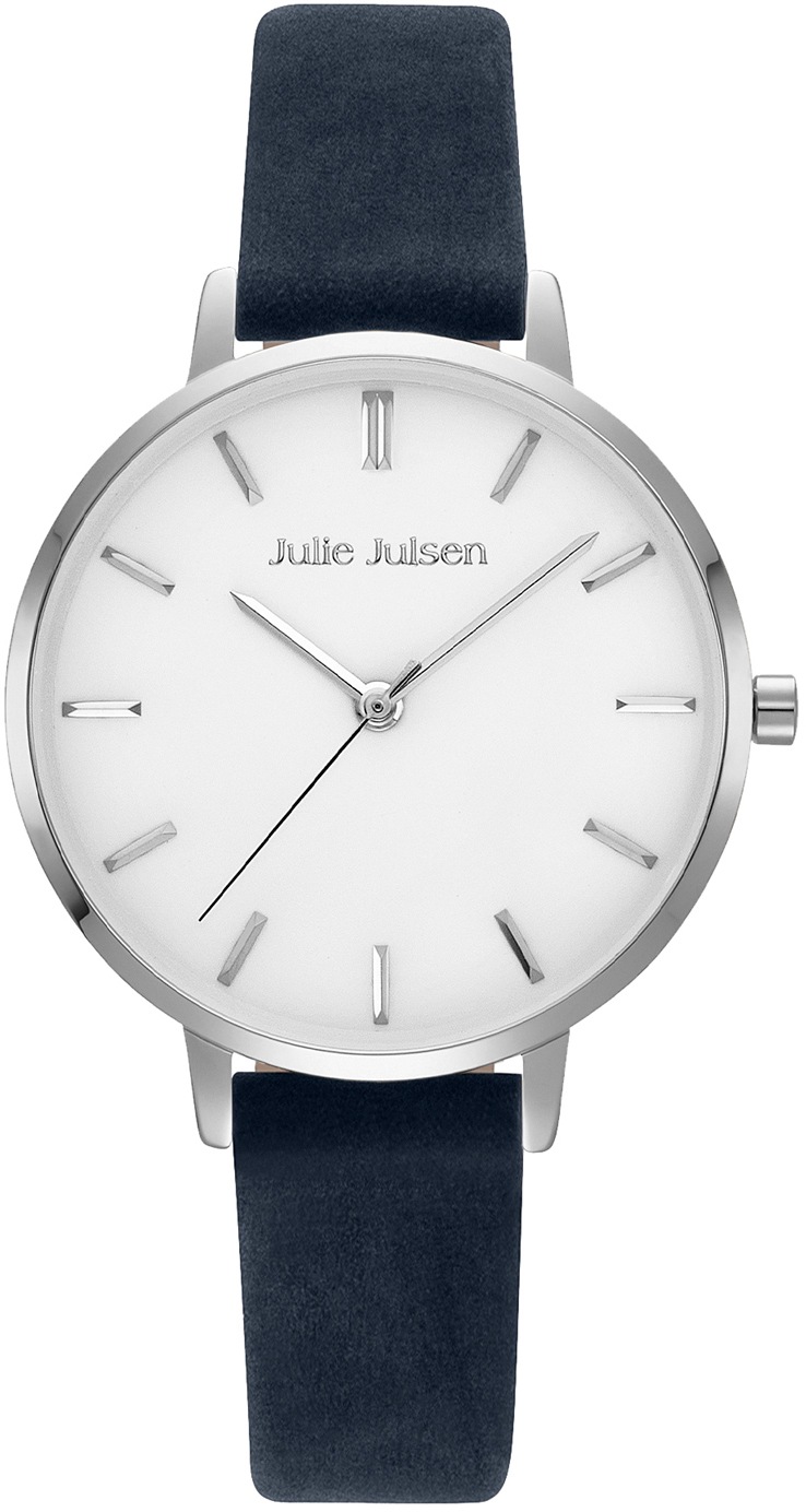 Julie Julsen Quarzuhr »Basic Silver Dark Blue JJW1430SL-15«