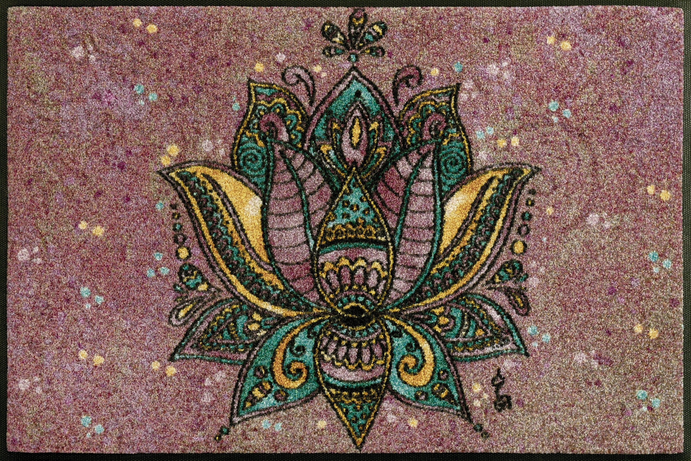 wash+dry by Kleen-Tex Fußmatte »Lotus Blossom« rechteckig 7 mm Höhe