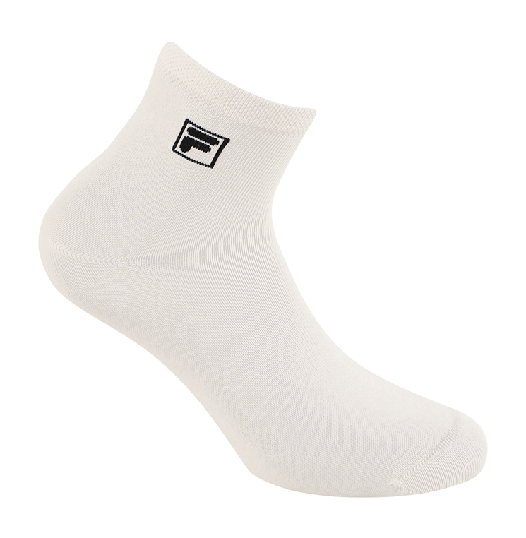 Fila Kurzsocken »UNISEX QUARTER PLAIN SOCKS« 3 Paar tlg. mit eingestrickem Logo