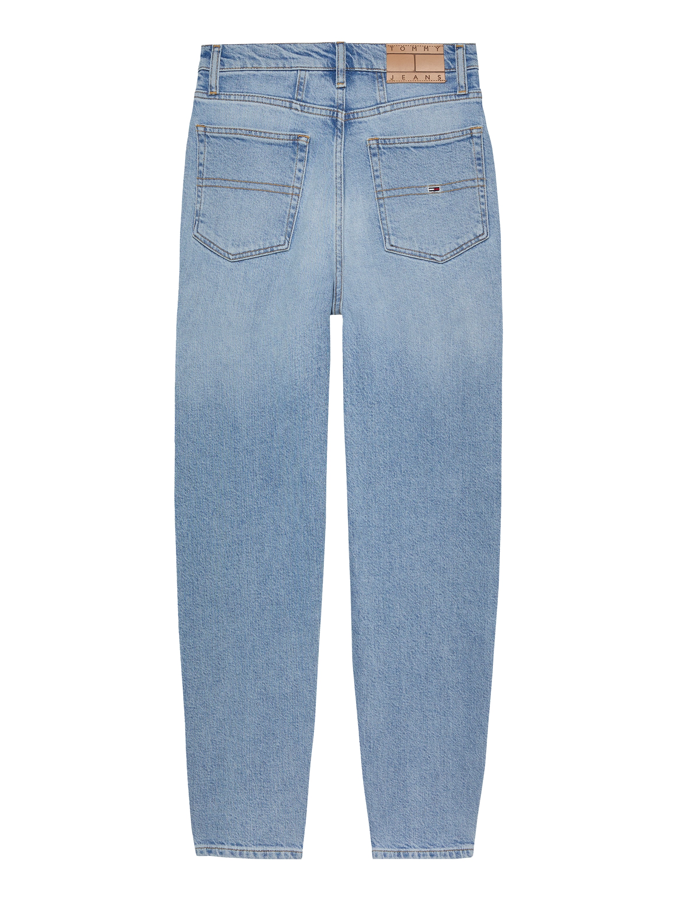 Tommy Jeans Mom-Jeans »MOM JEAN UH TPR«, mit Logo-Stickereien, in knöchelfreier Länge