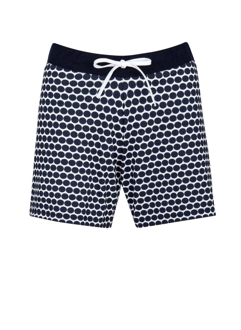 Bermudas »TRIGEMA Shorts mit modischem Pünktchen-Muster«