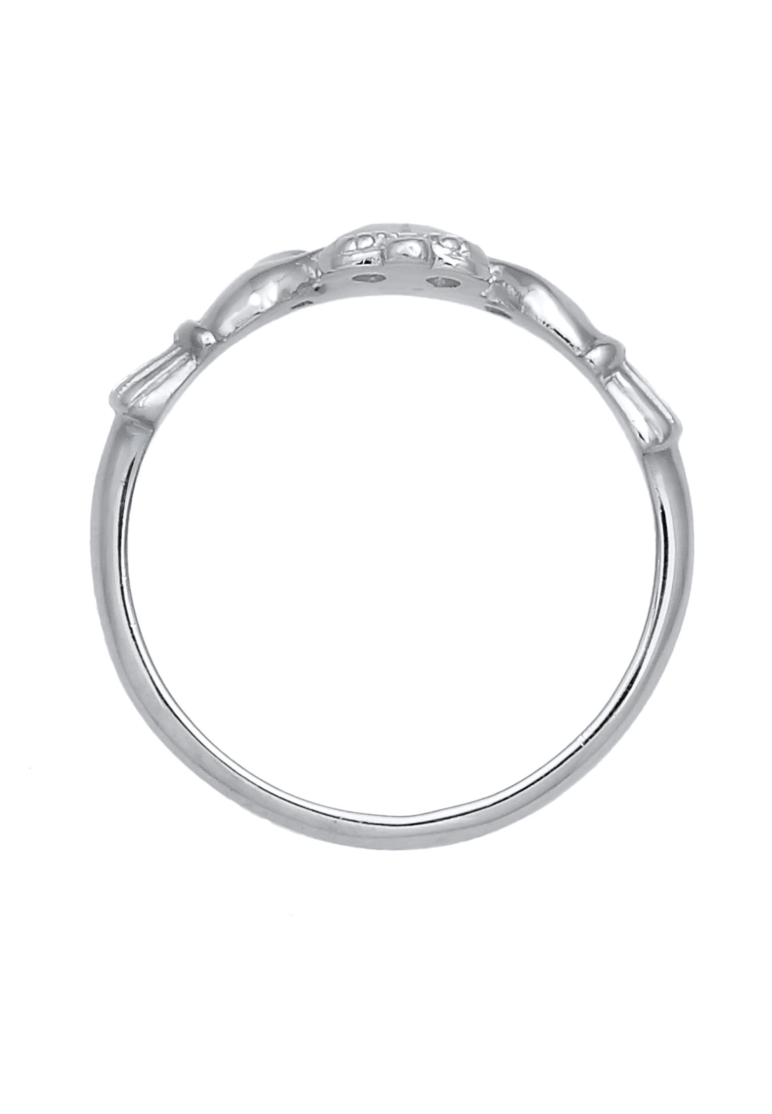 Elli Silberring »Ring Claddagh Herz Krone Königlich 925 Silber«