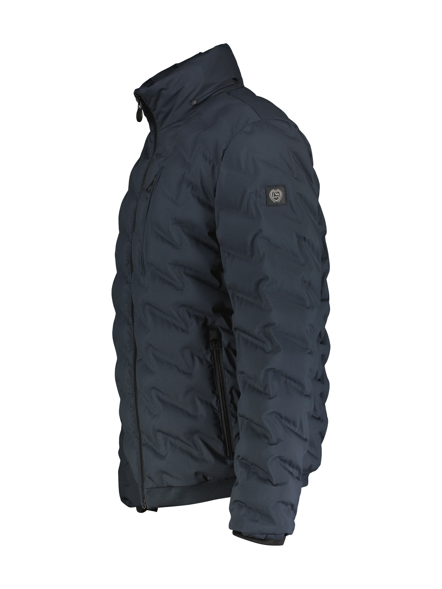 LERROS Winterjacke, mit Kapuze, mit Markenschriftzug am Bund
