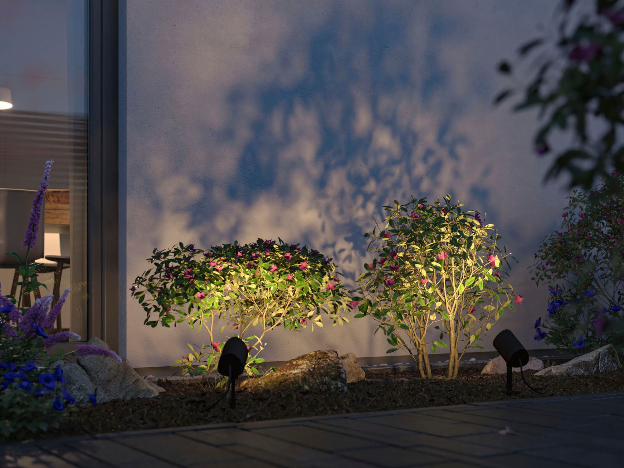 Paulmann LED Gartenstrahler »Plug & Shine Spot Shira«, 1 flammig, RGBW Zigbee 2000-6500K