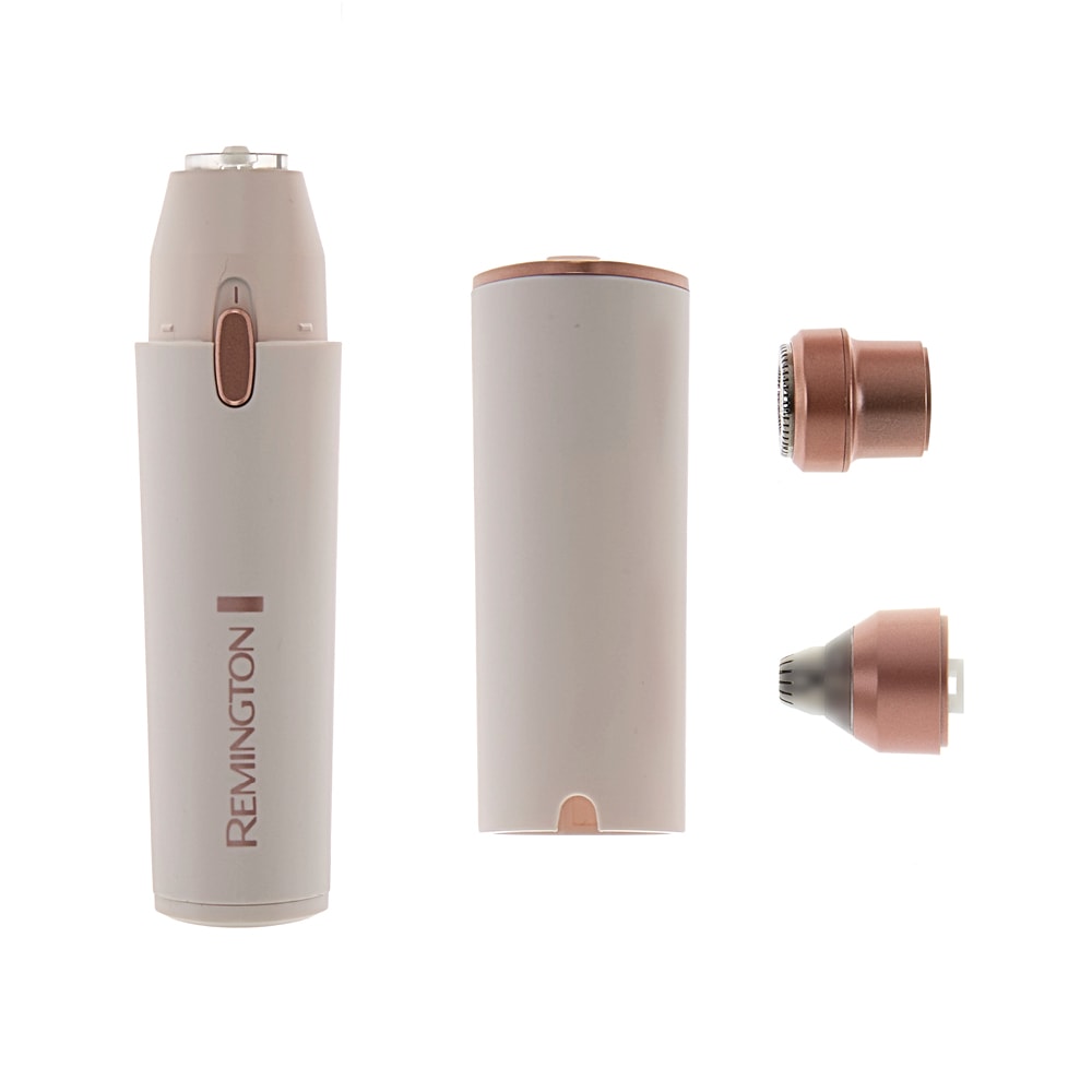 Remington Beauty-Trimmer »BareMe2-in-1 Gesichtshaarentferner (WFS200)« 2 Aufsätze verschiedene Trimmaufsätze, Präzisions-Augenbrauenformer, elektrisch