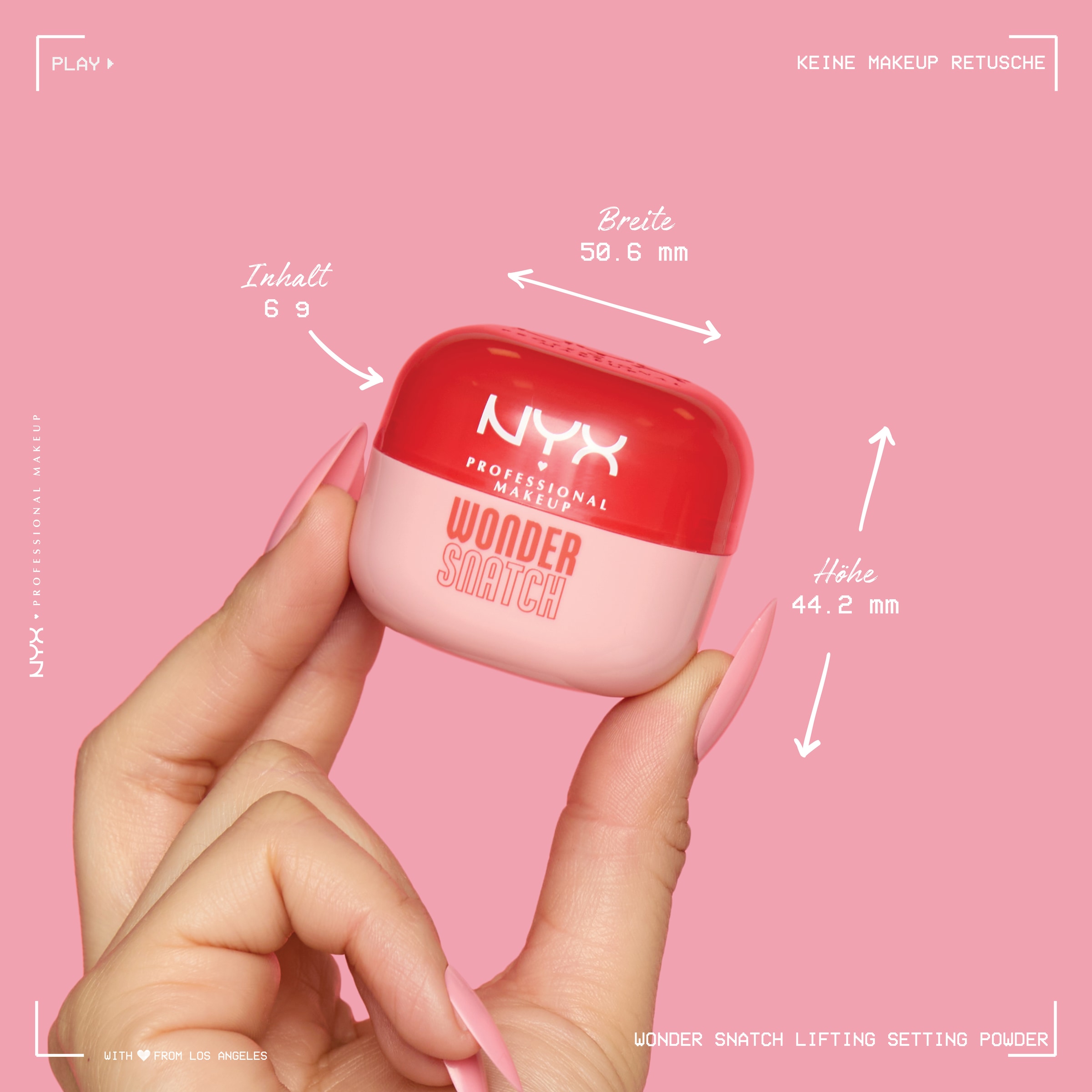 NYX Puder »NYX Professional Makeup Wonder Snatch Powder« angereichert mit grünem Tee für den antioxidativen Glow gesunder Haut
