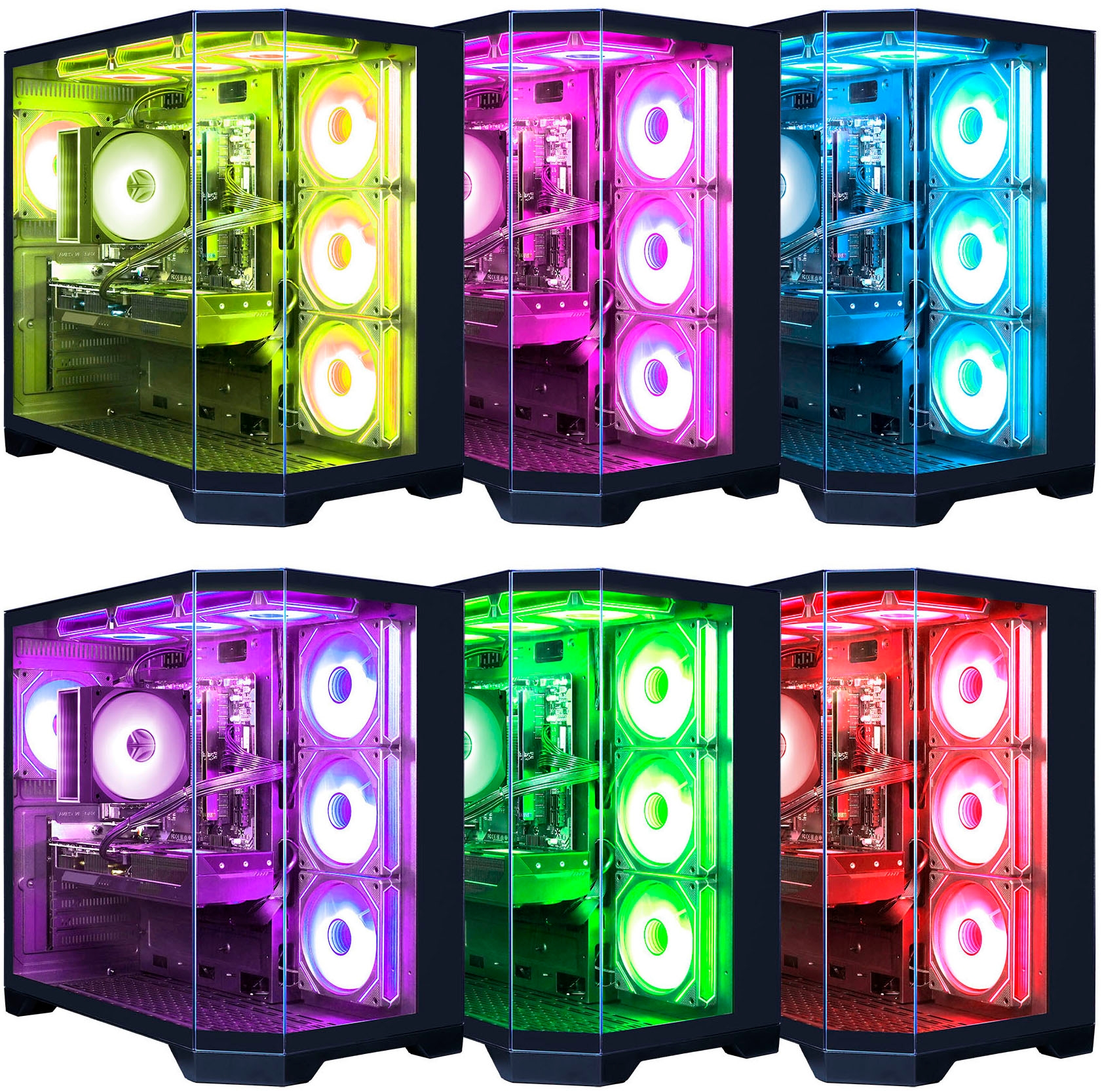 GAMEMAX Gaming-PC »HYPE-A BK 8196 AMD Ryzen 7 9700X 32GB DDR5 1TB SSD RX 9070 XT« Windows 11, DDR5 RAM