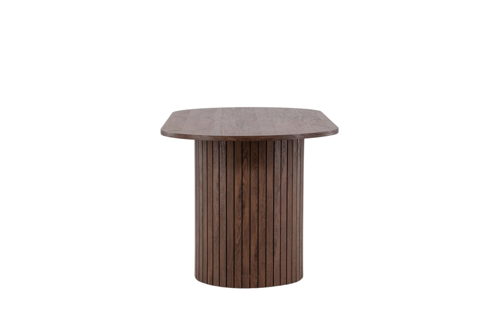 Venture Home Esstisch »Härön, ovaler Esstisch in warmem Mokka, einladend, 200 × 90 cm« Esszimmertisch, MDF, Stahlbeine, oval, gesellig, einheitlich