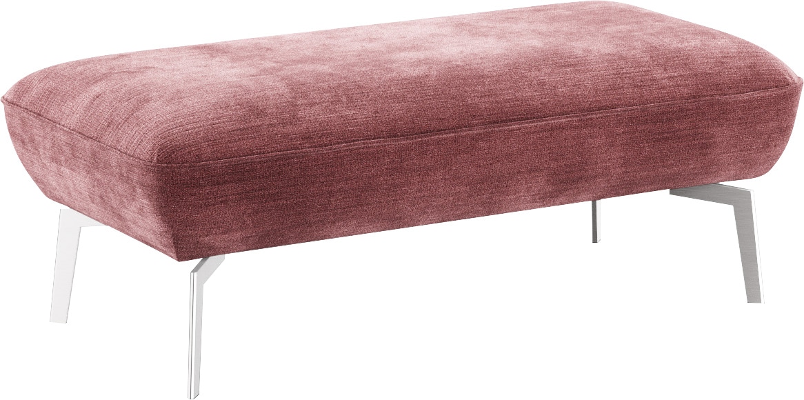 himolla Ecksofa »himolla 9900«, (mit Hocker), Recamiere rechts o. links, Füße Aluminium, mit Hocker