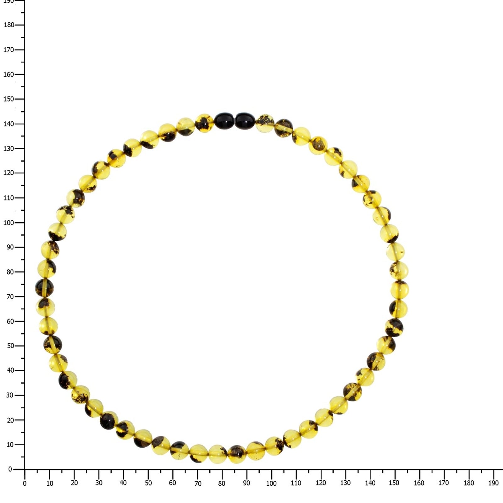 OSTSEE-SCHMUCK Kette ohne Anhänger »- Kugel 8 mm - Bernstein - ,«