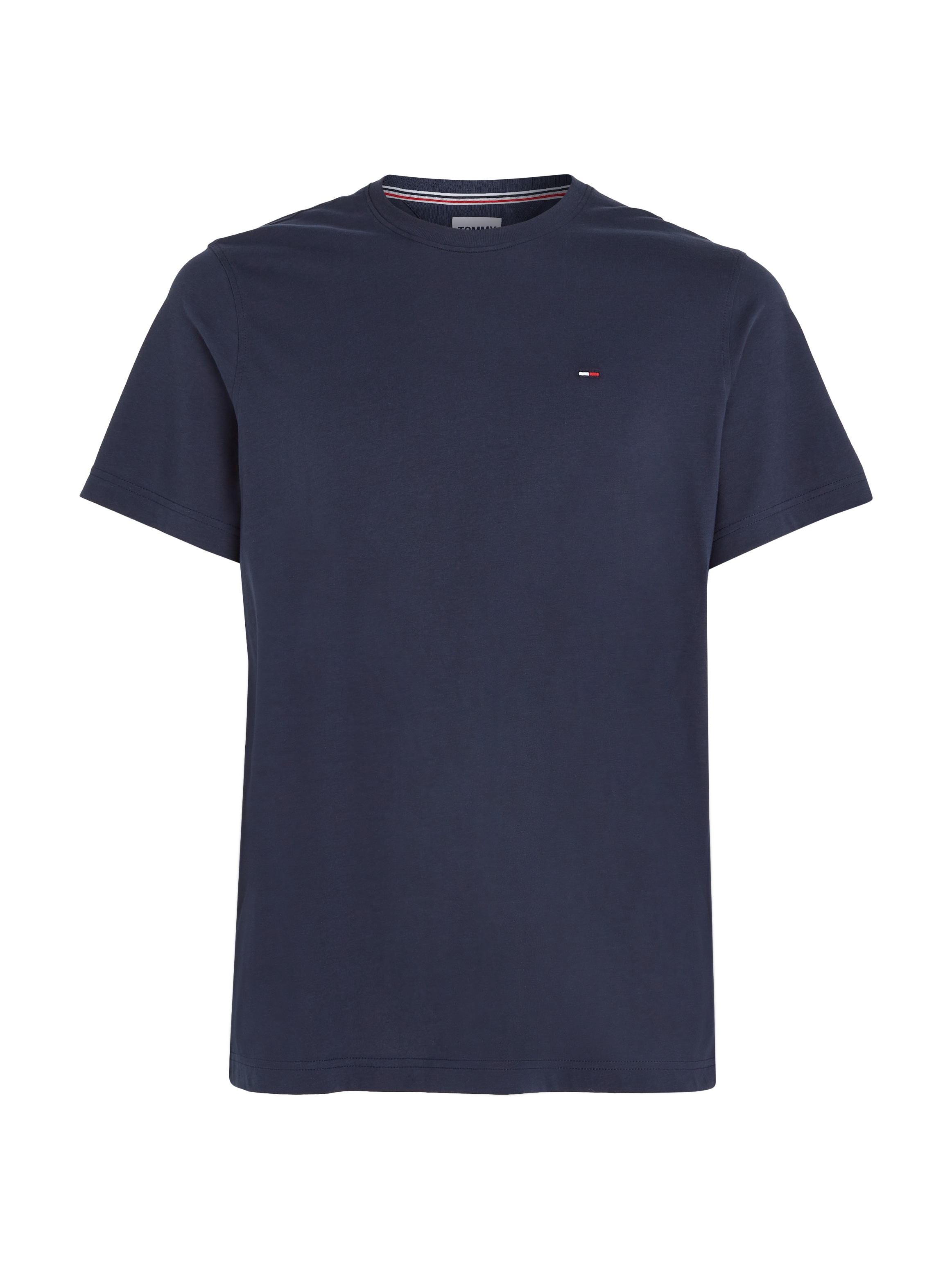 Tommy Jeans T-Shirt »TJM ESSENTIAL SOLID TEE«, mit Rundhalsausschnitt und dezenter Logo-Flag