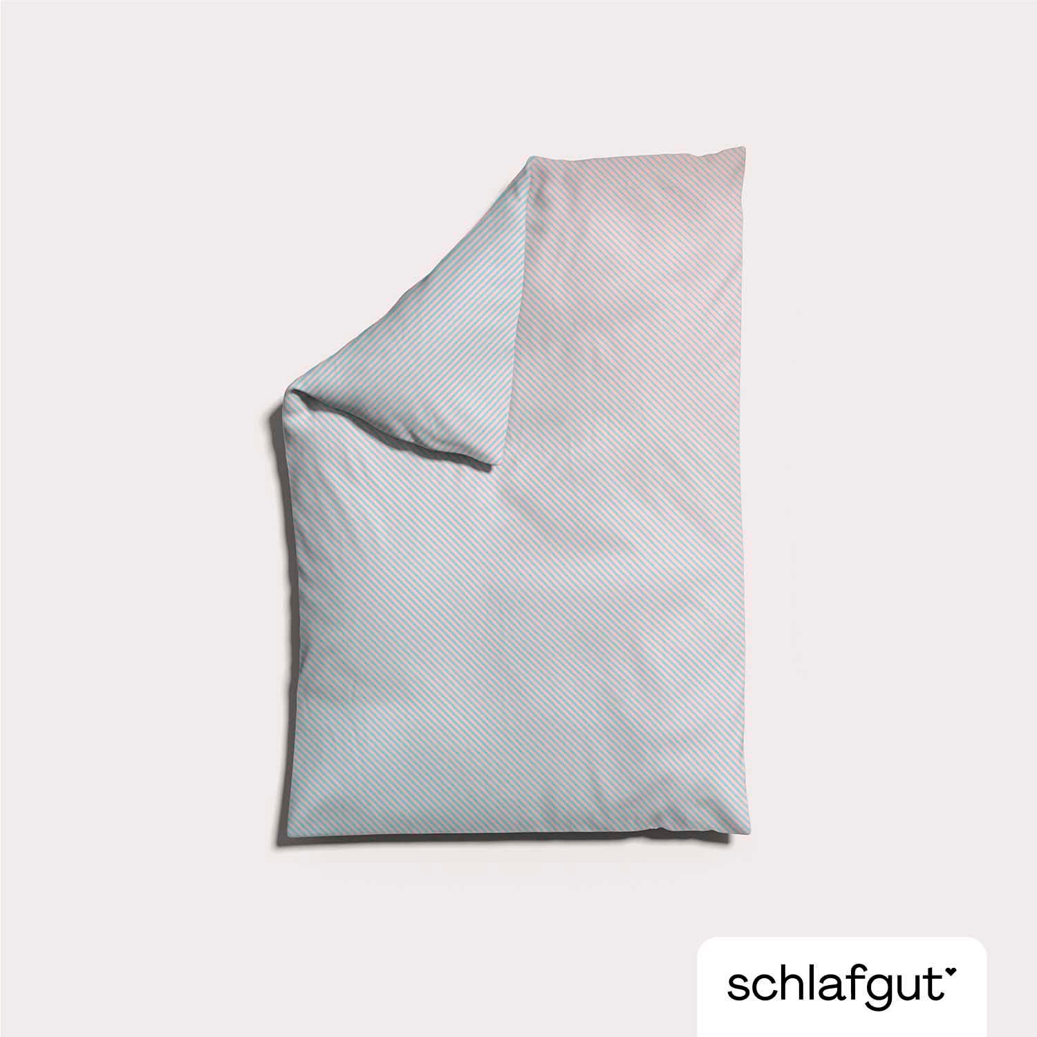 Schlafgut Bettbezug »Woven Satin Fade mit feinen Streifen« mit Farbverlauf, Mix & Match: passender Kissenbezug erhältlich