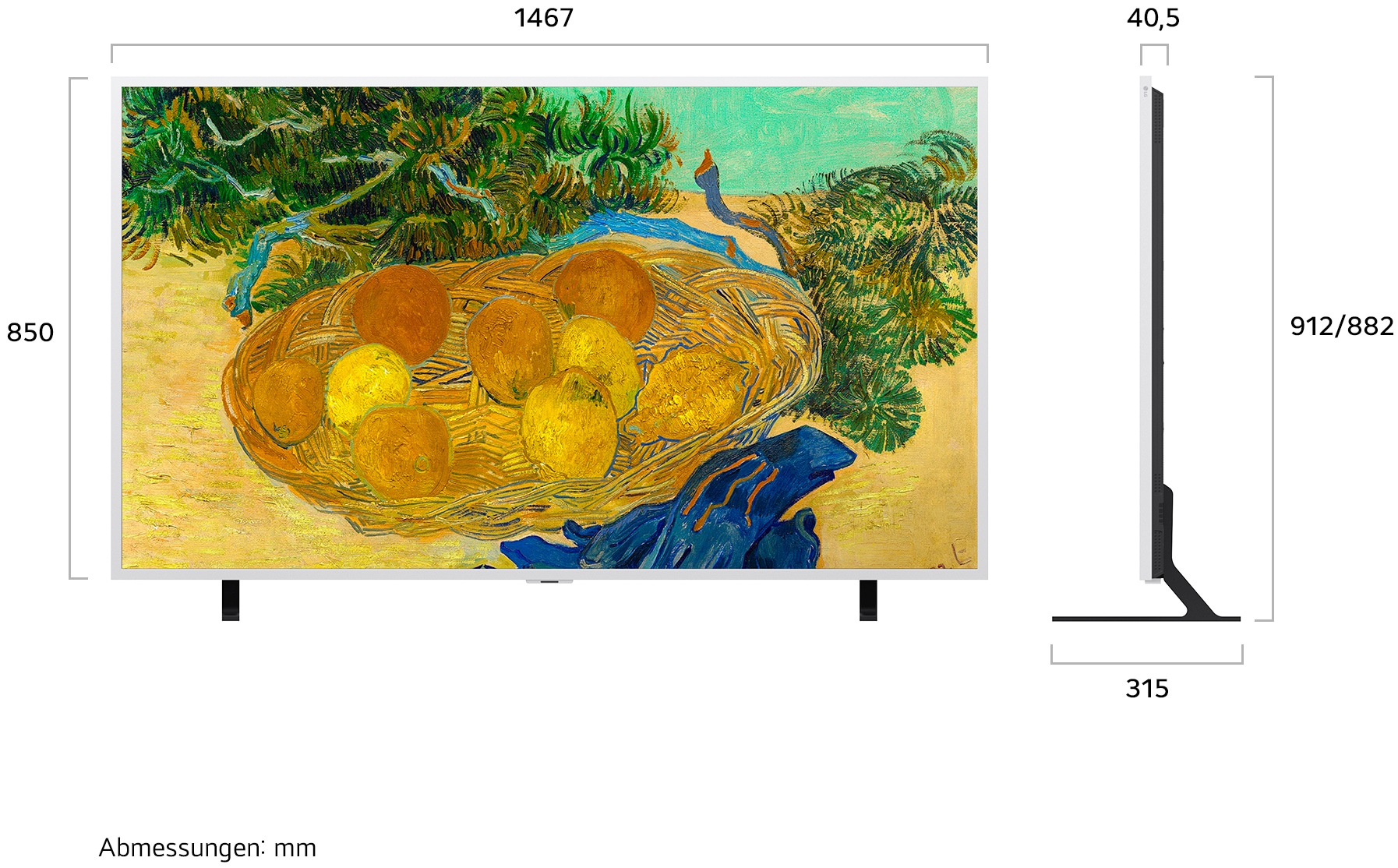 LG QNED-Fernseher »65LX7B6LA« 164 cm/65 ″ Smart-TV