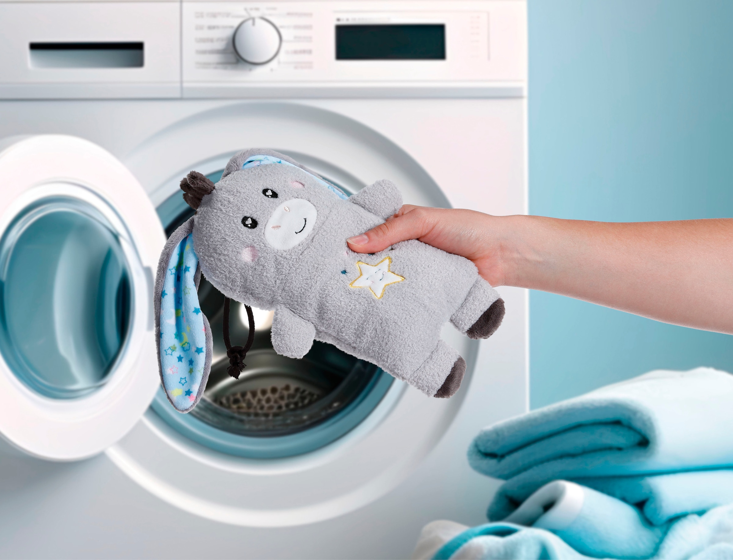 Nici Kuscheltier »My First NICI, Esel Littledoo 25 cm«, Baby Einschlafhilfe; mit Licht und Sound