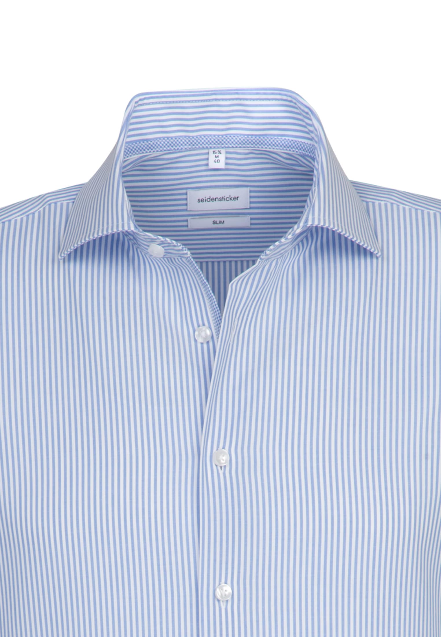seidensticker Businesshemd »Slim« Slim 1/1 Kentkragen Streifen