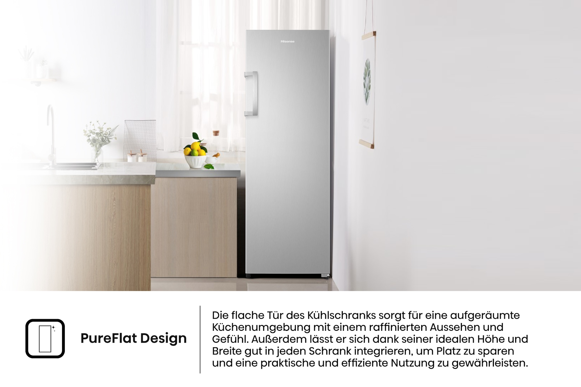 Hisense Kühlschrank »RL3N319NEIC« 172 cm hoch 59,5 cm breit MultiAirFlow-System