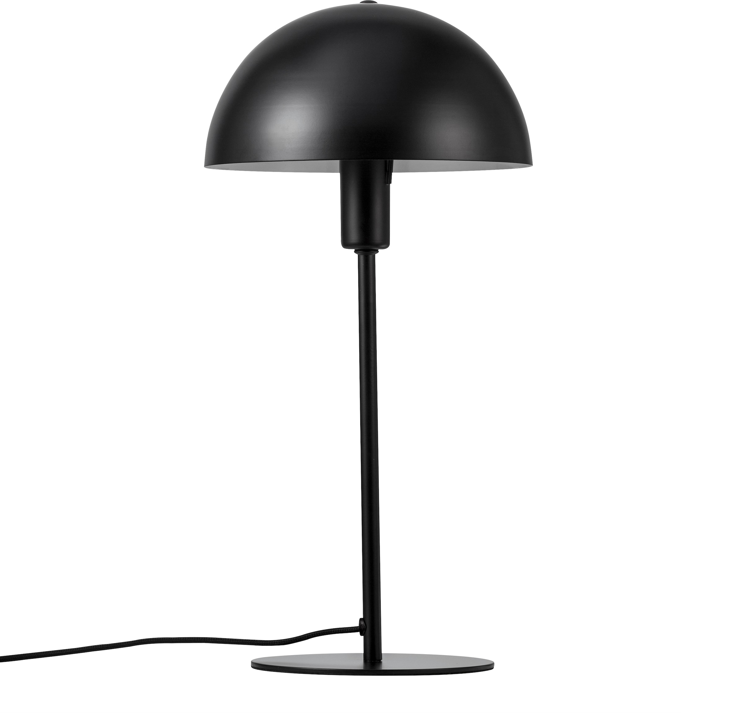 Nordlux Tischleuchte »Ellen«, 1 flammig-flammig, Metallgehäuse im skandinavischem Design,kuppelförmig,Schwarz