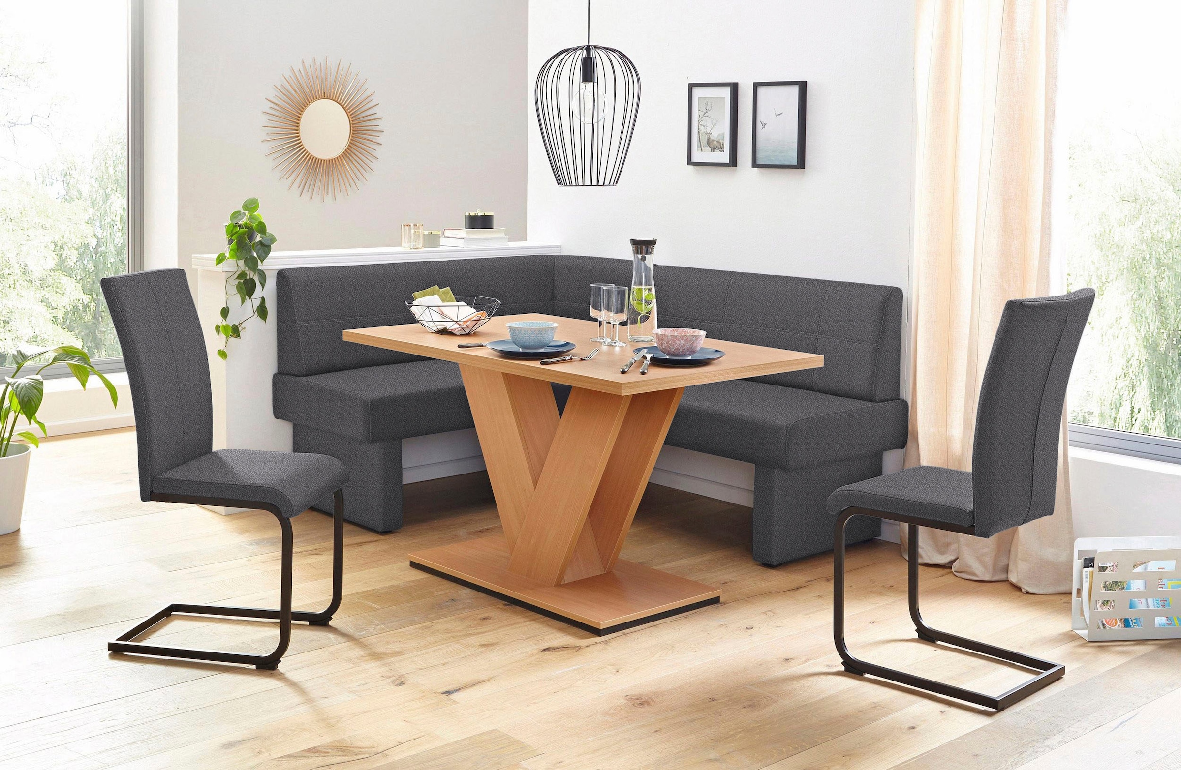 Home affaire Eckbank »Nils« Sitz und Rücken gepolstert, verschiedene Qualitäten