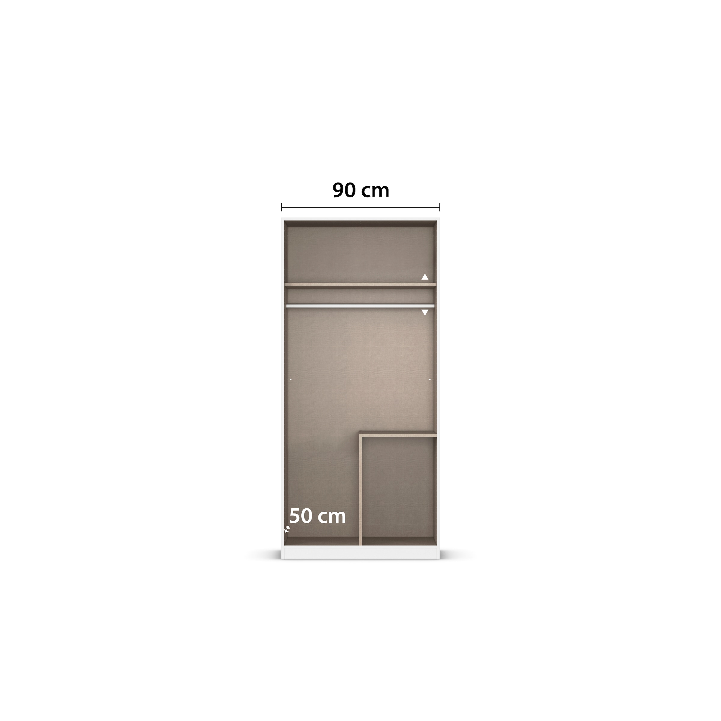 rauch Kleiderschrank »Drehtürenschrank Schrank Garderobe Wäscheschrank Schlafzimmer AVOLA«, (in 3 verschiedenen Ausstattungen BASIC/CLASSIC/PREMIUM), mit hochwertigen Stangengriffen aus Metall in Schwarz MADE IN GERMANY