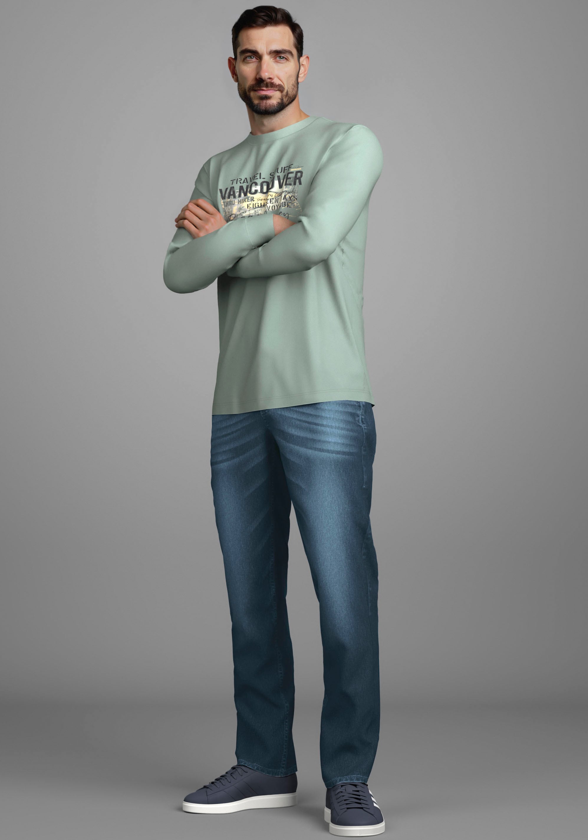 Man's World Rundhalsshirt »Neue Kollektion!« mit Print