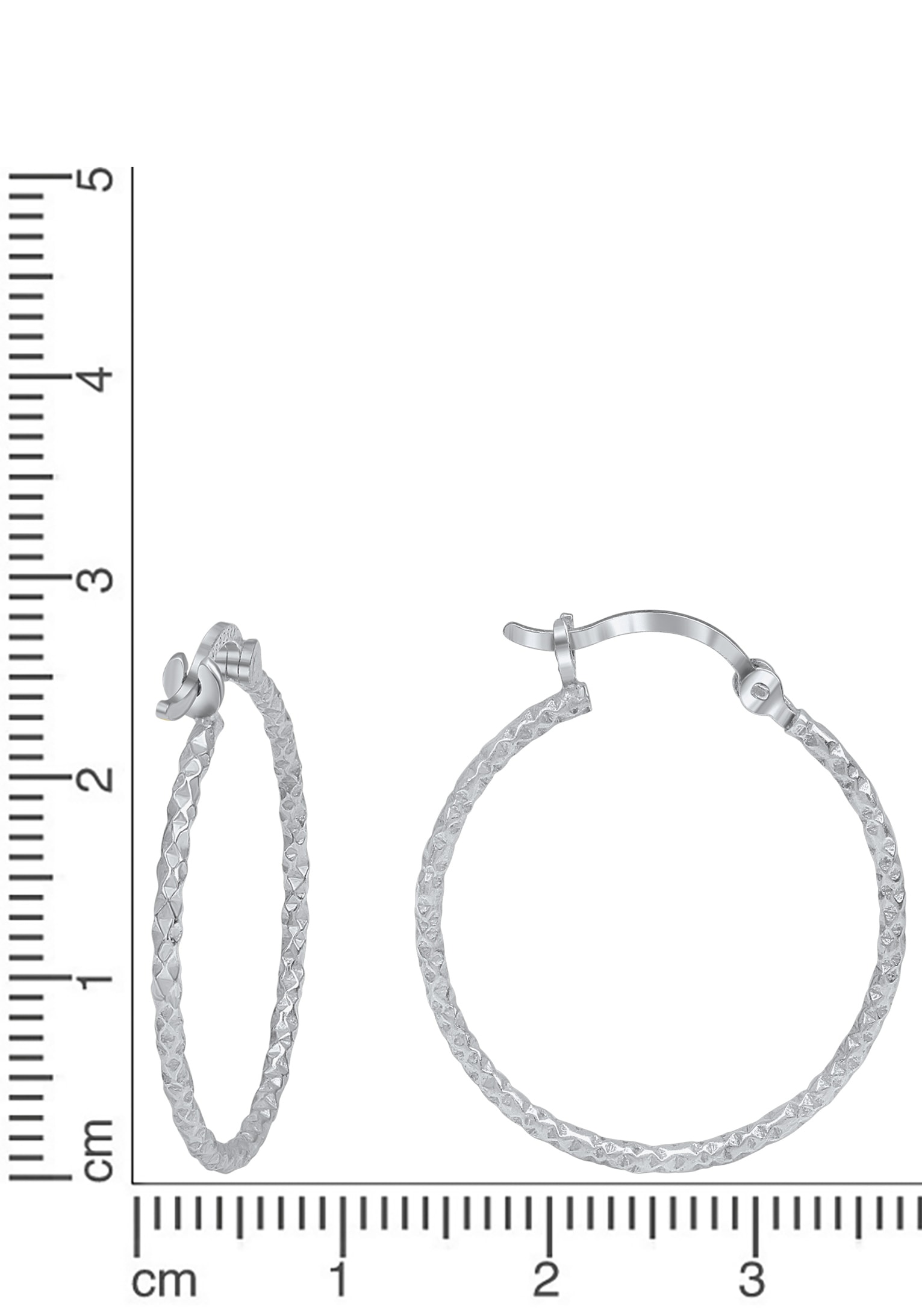 Firetti Paar Creolen »Schmuck Geschenk Silber 925 Ohrschmuck diamantiert«