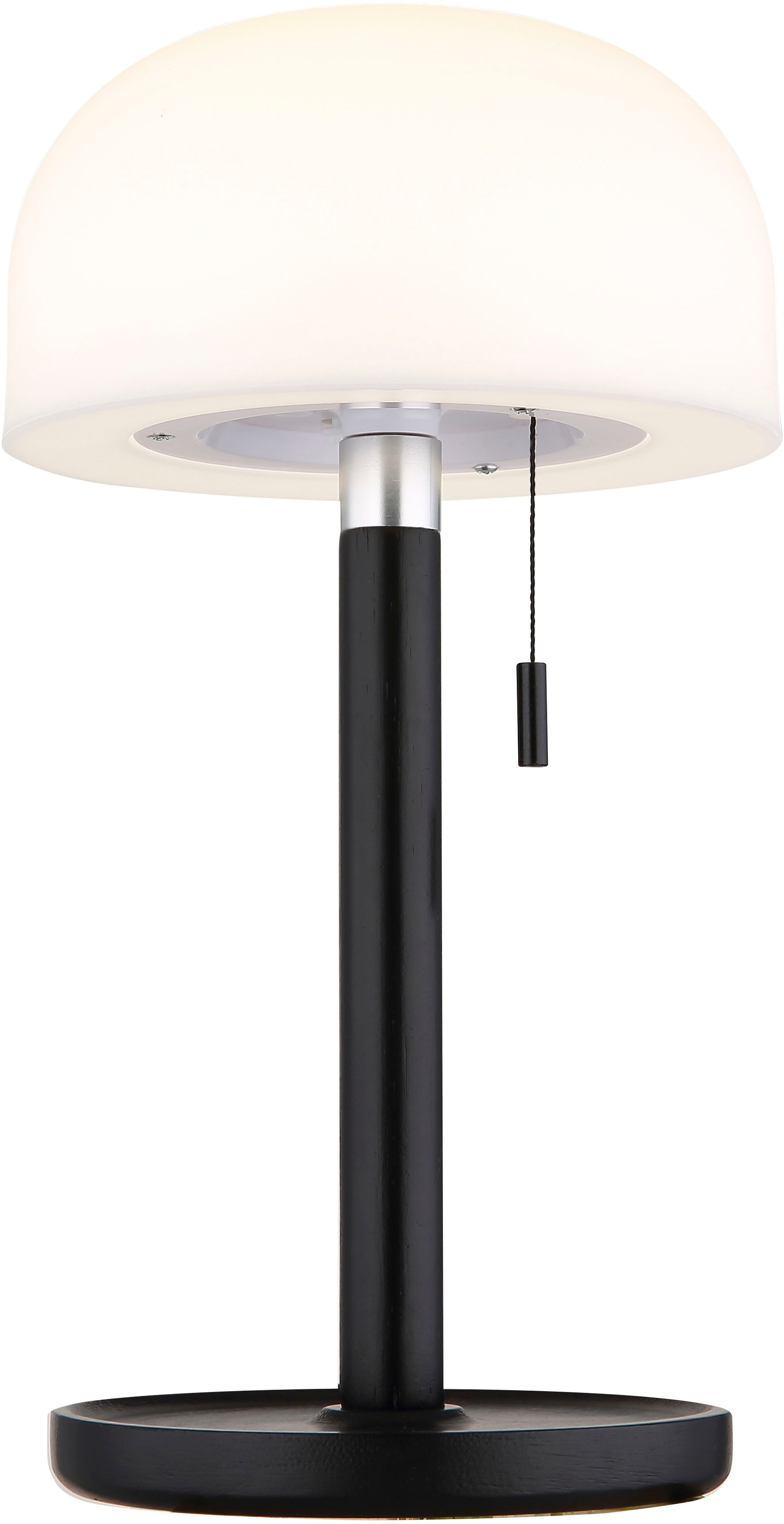 GLOBO LIGHTING LED Tischleuchte »NORMAN« LED-Modul 1 Stk. warmweiß - kaltweiß Akkutischleuchte auch für draußen, Zugschalter Kordel, Akkulampe