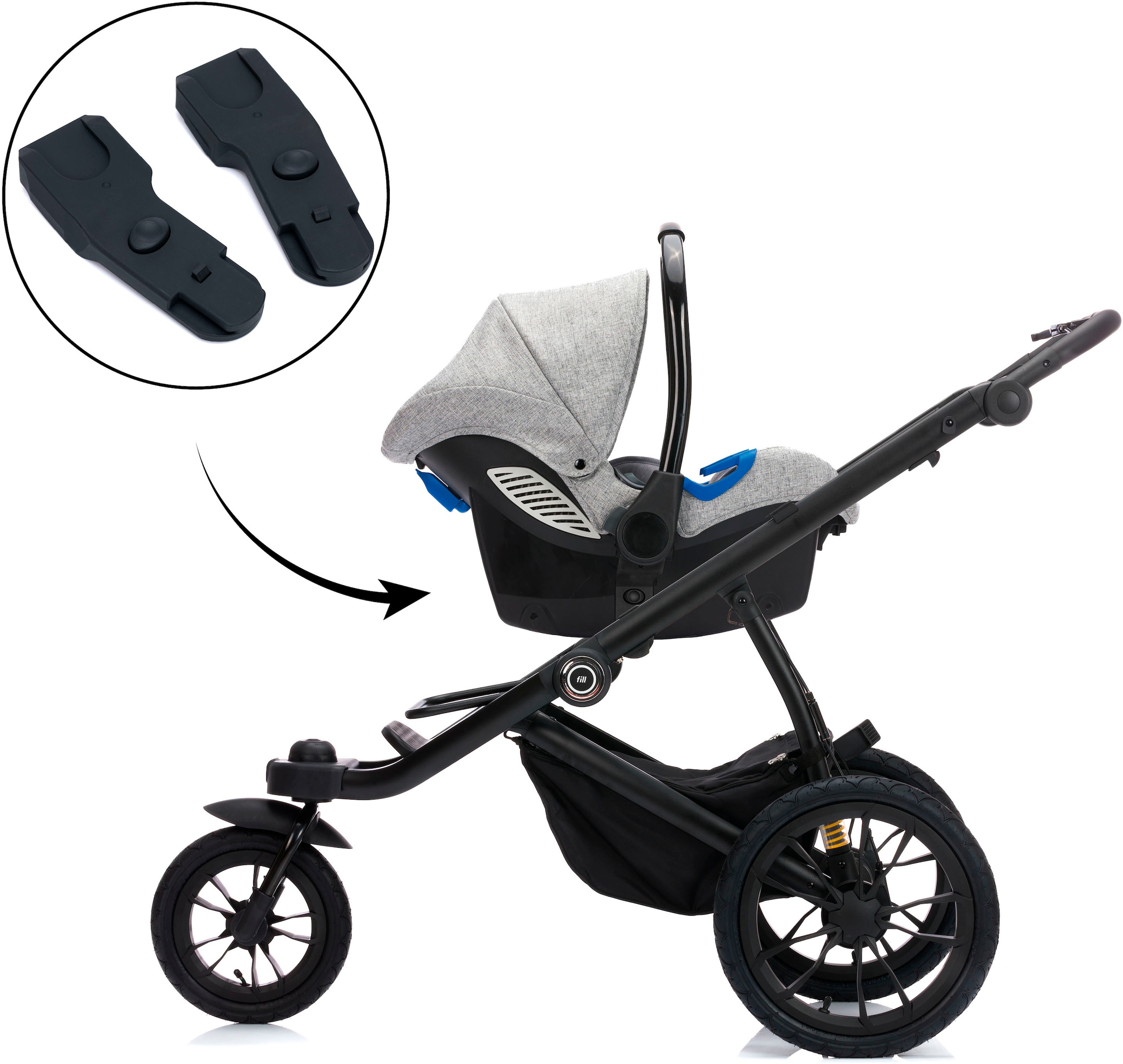 Fillikid Kinderwagen-Adapter »S609 Jogger Run« für Maxi Cosi