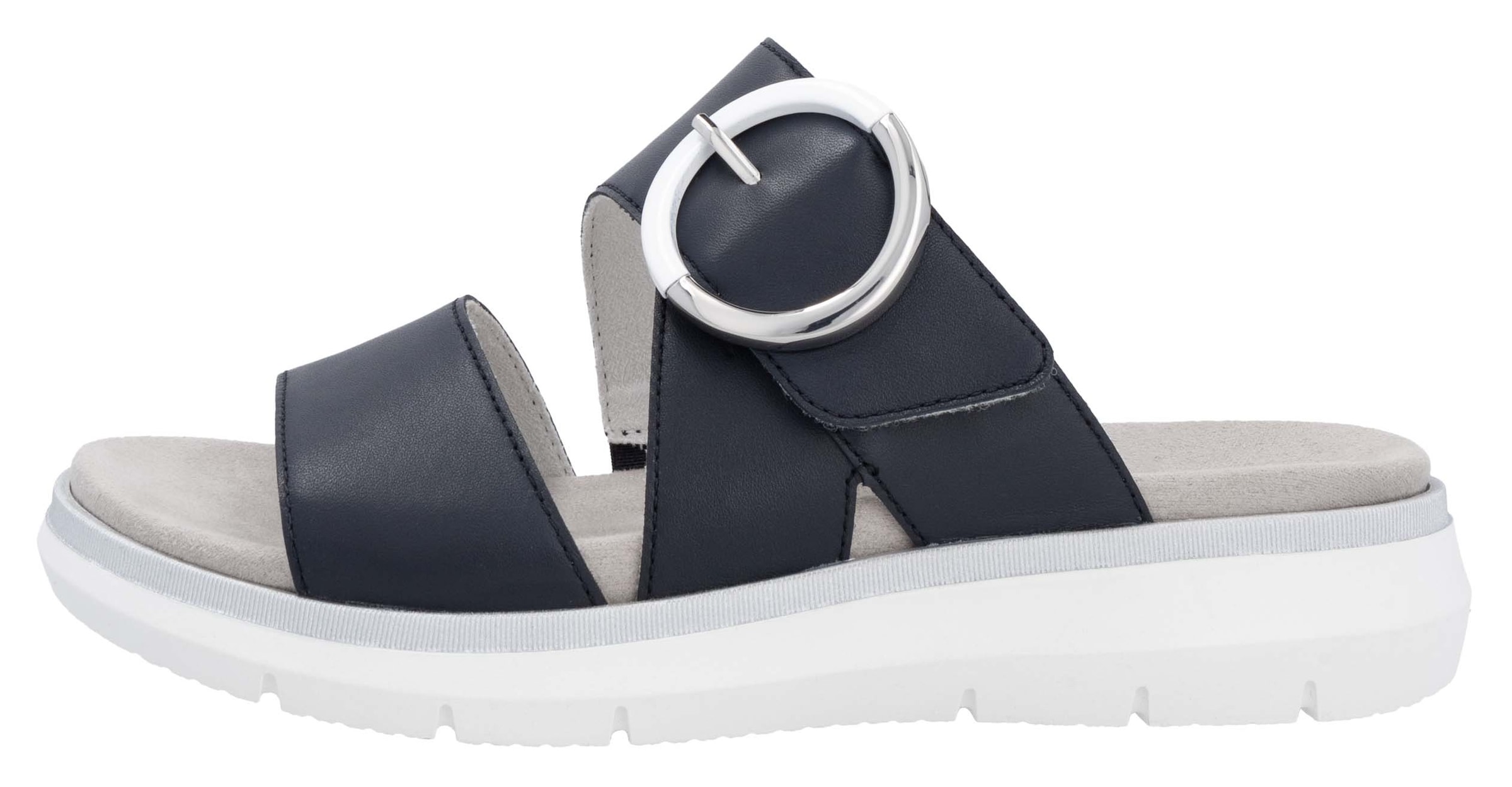 Remonte Pantolette, Keilabsatz, Sommerschuh, Bequemschuh mit Klettverschluss