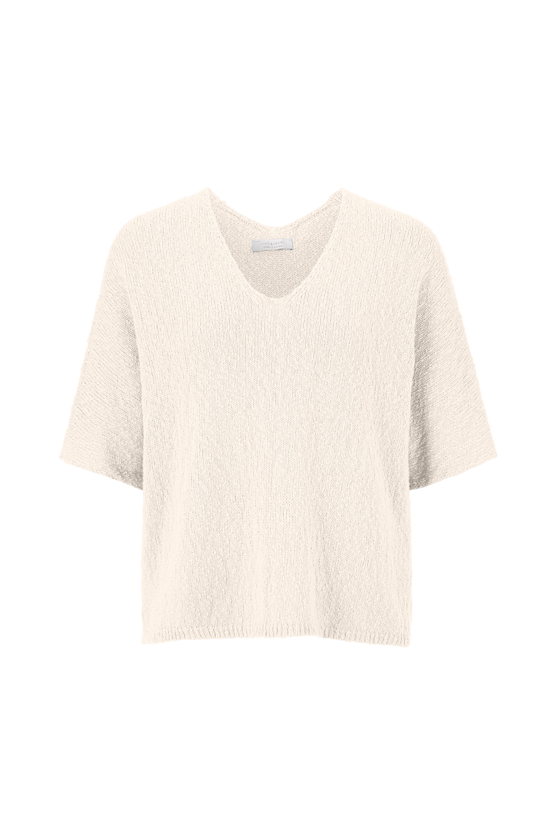 RICHROYAL Strickpullover, Mit V-Ausschnitt