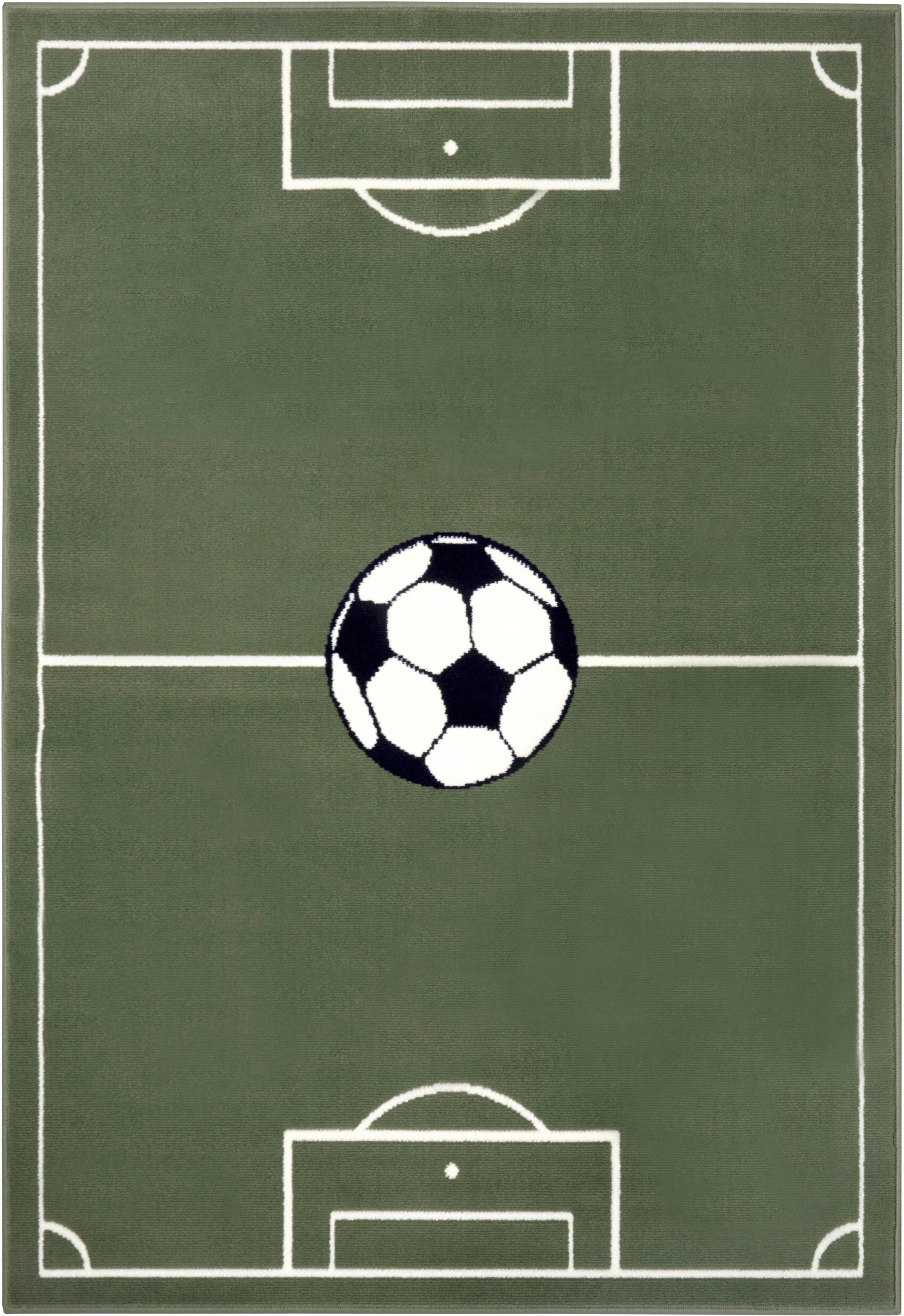 HANSE Home Teppich »Estadio«, rechteckig, 8 mm Höhe, Kinderteppich, Spielteppich, Spielunterlage, Fußball, Kinderzimmer
