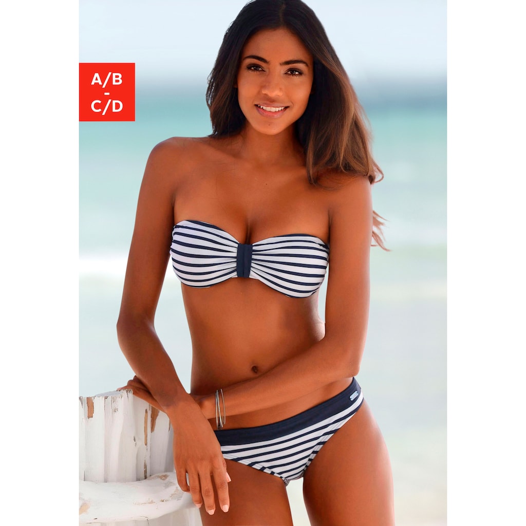 Venice Beach Bandeau-Bikini-Top »Summer« mit kontrastfarbener Schlaufe