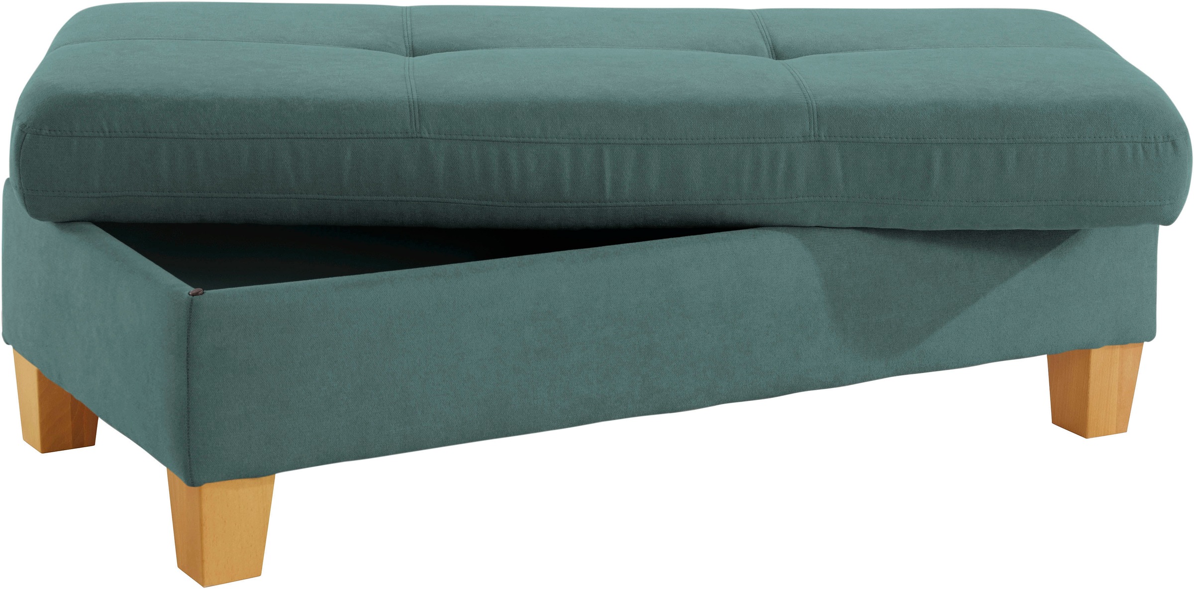 exxpo - sofa fashion Hocker »Enya Bankhocker mit Staufach unter der Sitzfläche«, schöne Detailverarbeitung