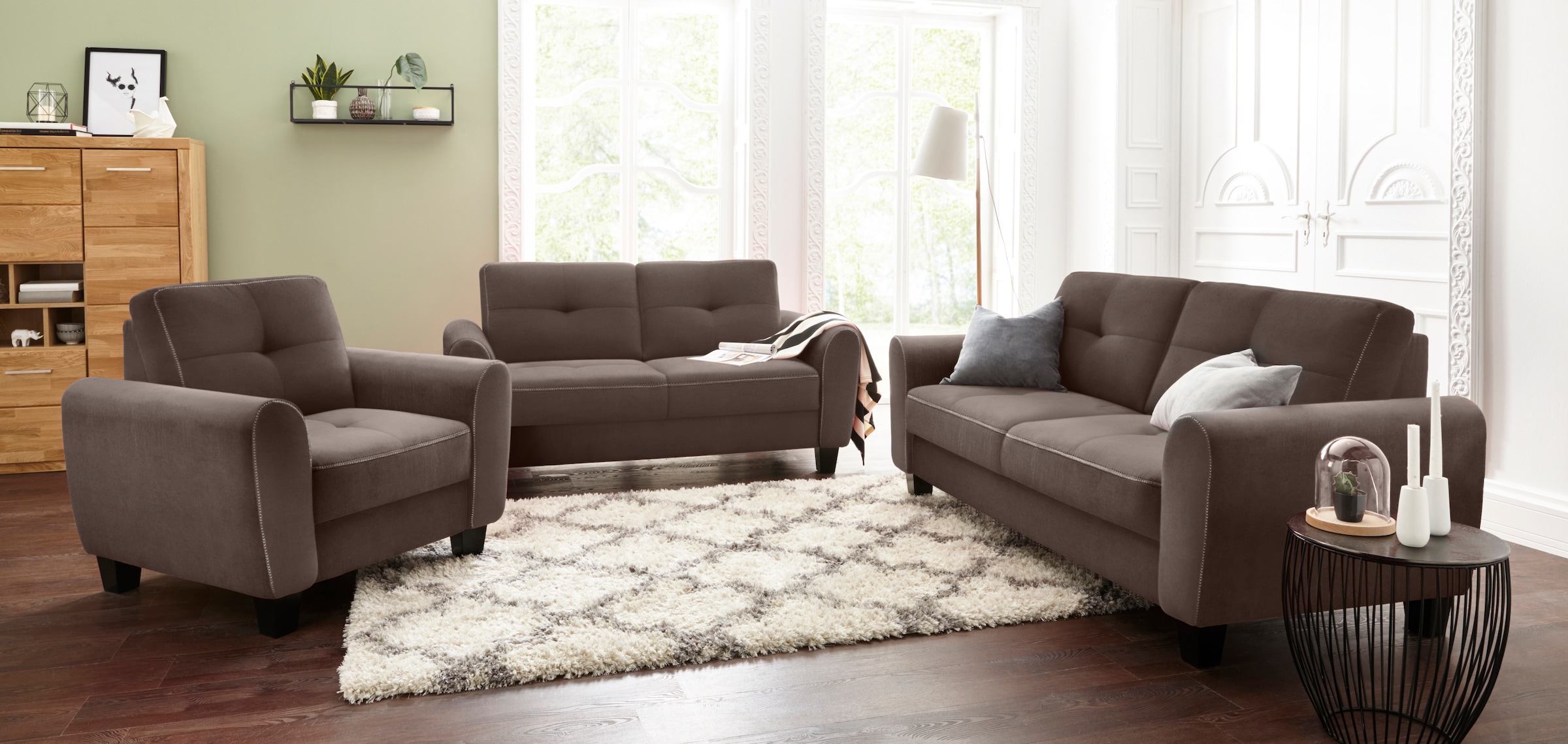sit&more 2-Sitzer »Varese«, inklusive Federkern