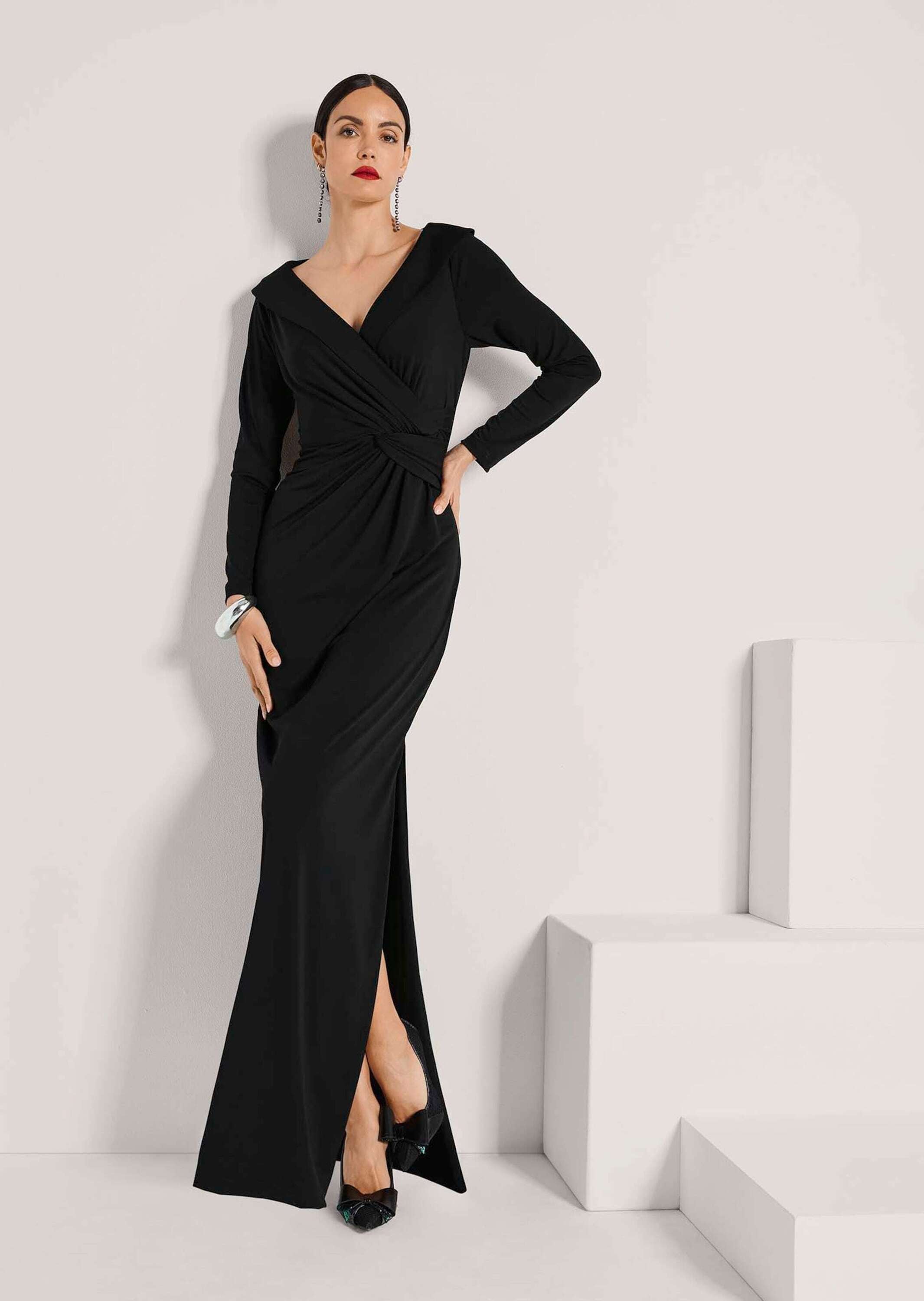 MADELEINE Abendkleid »Abendkleid Elegantes Stretchkleid in Wickel-Optik«