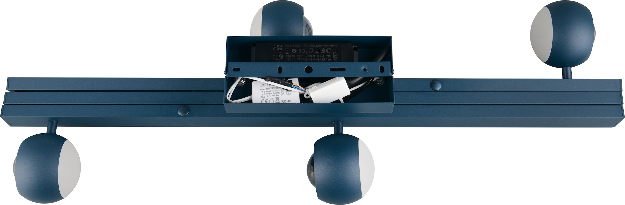 Musterring LED Deckenleuchte »CANNON, 4-flammige LED Deckenlampe 36W 4150Lumen 2300-4000K CCT« LED-Board 1 Stk. Farbwechsler | warmweiß - kaltweiß mit Fernbedienung, ausziehbar, schwenkbare Lichtkegel, dimmbar Memory